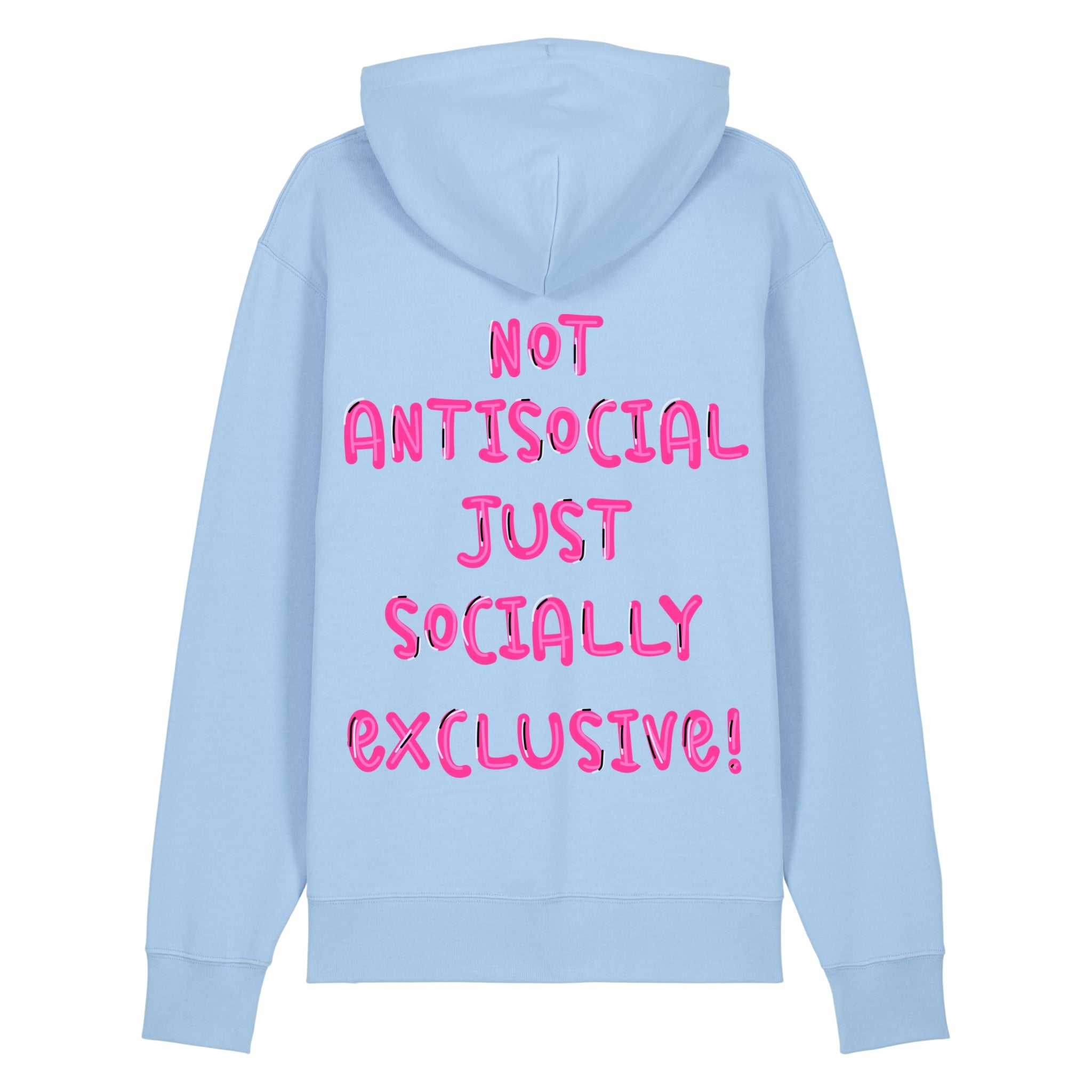 SWEAT CAPUCHE BLEU CIEL - NOT ANTISOCIAL