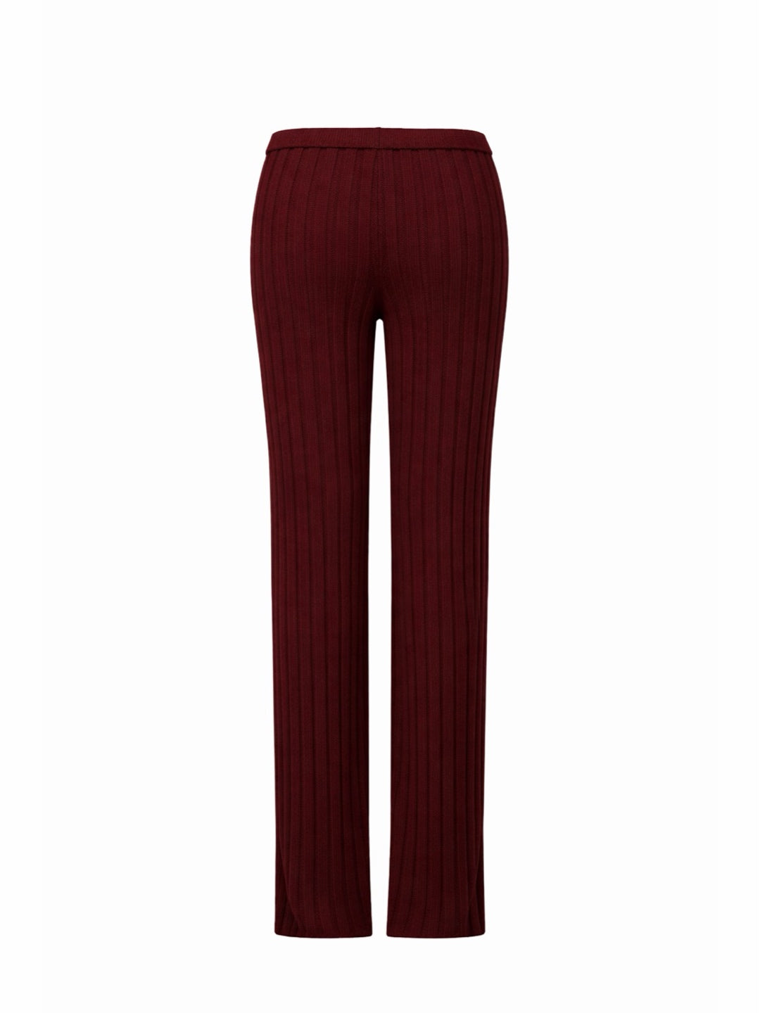 Pantalon ATNT Signature en maille côtelée Bordeaux