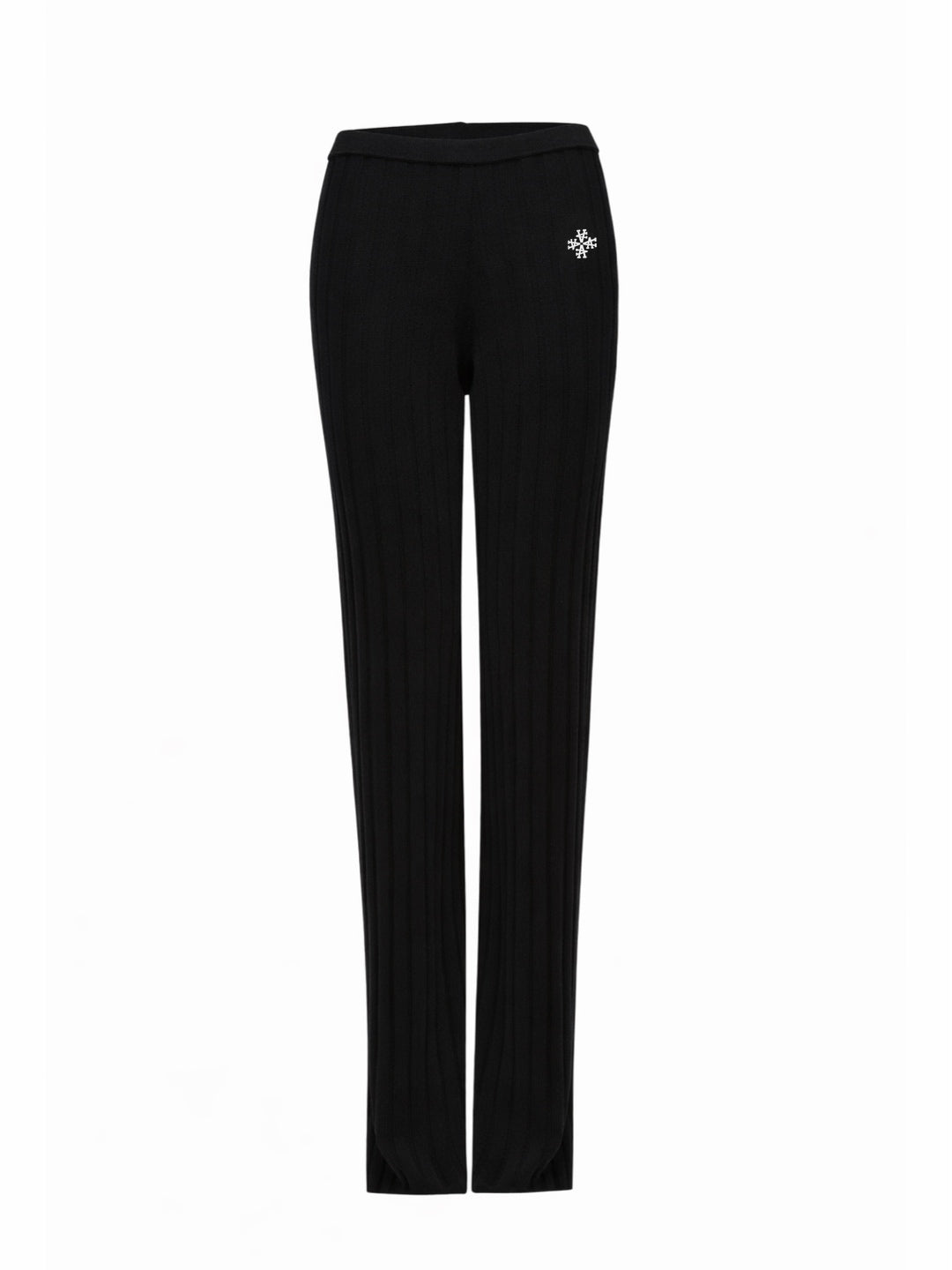 Pantalon ATNT Signature en maille côtelée Noir