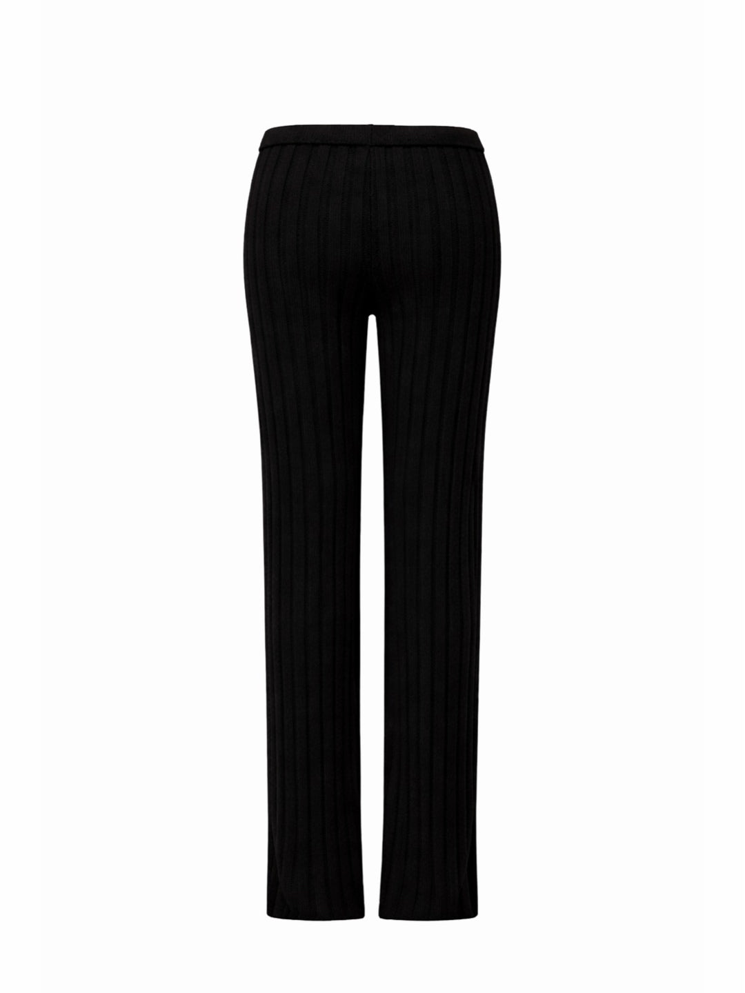 Pantalon riviera ATNT Signature en maille côtelée Noir