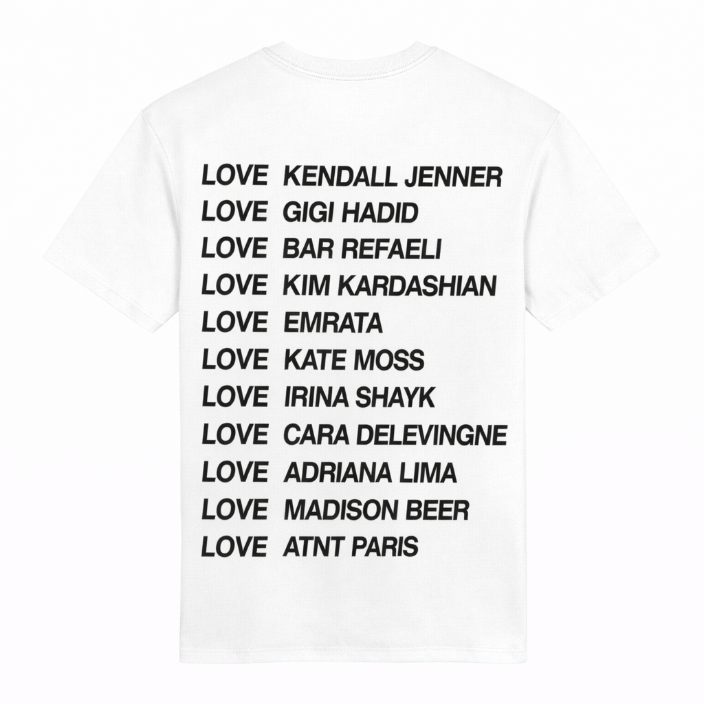 Tee Shirt Unisexe Blanc Love