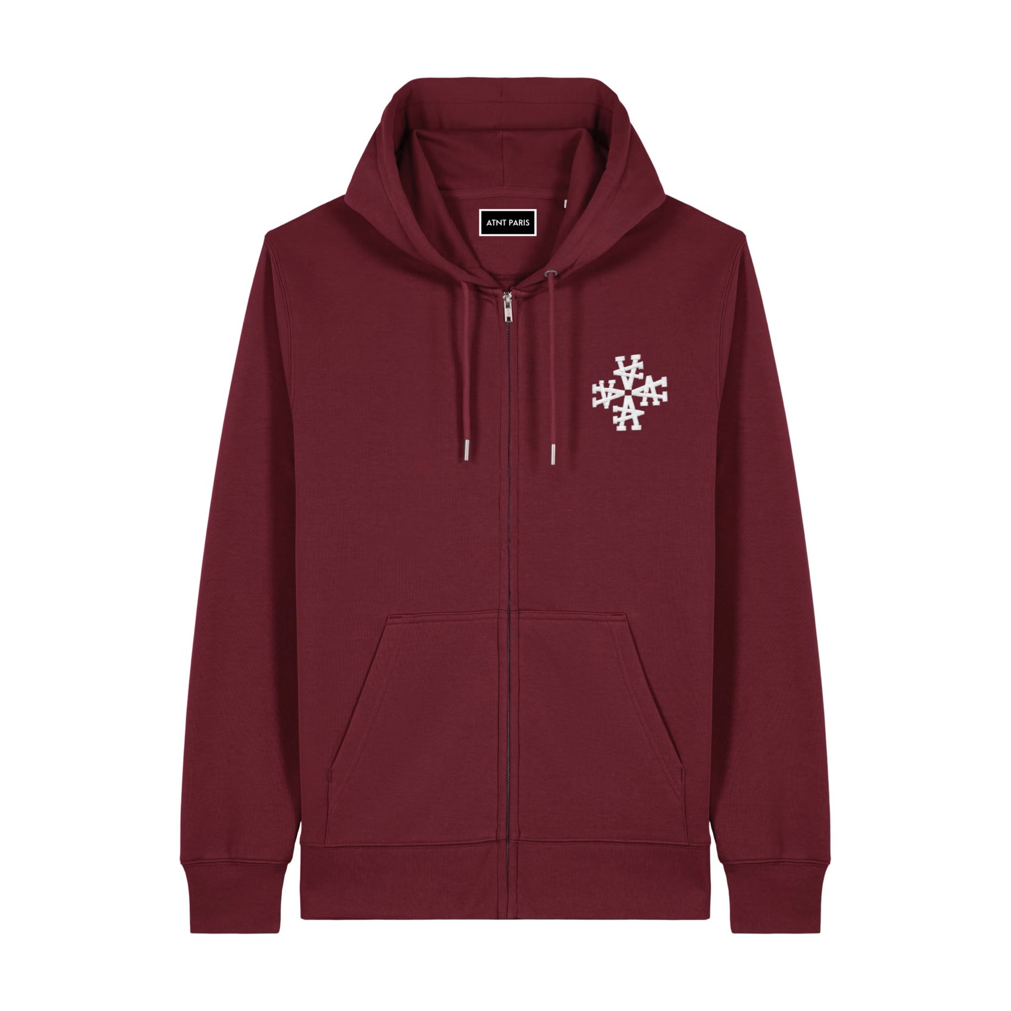 Gilet Zippé Signature Bordeaux