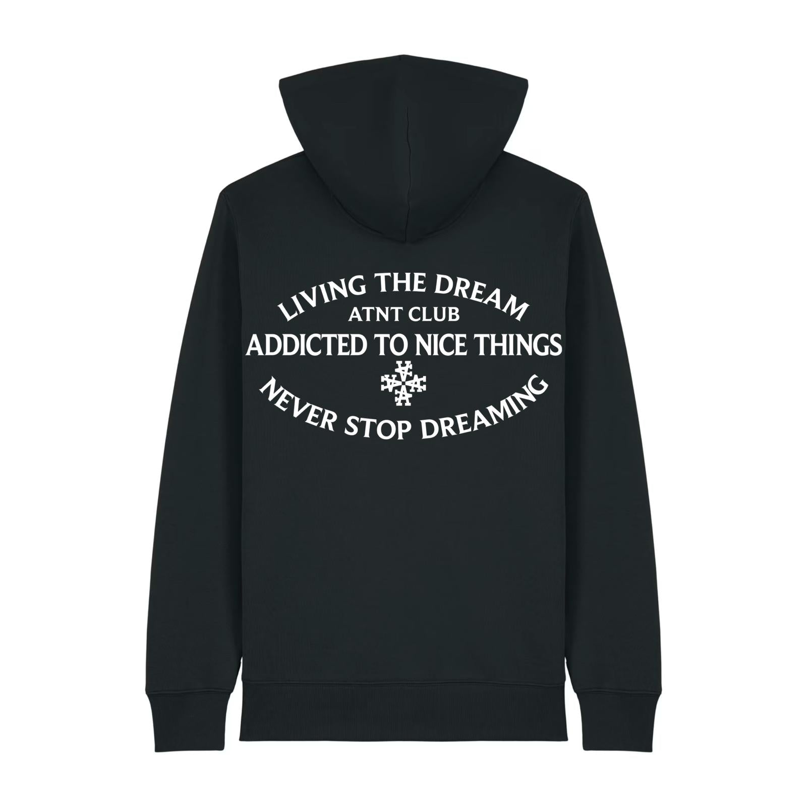 Gilet zippé Noir Never Stop Dreaming