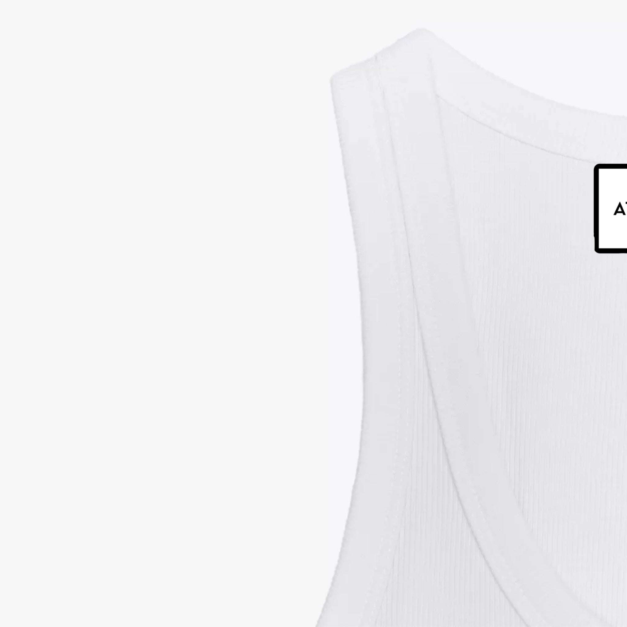 Débardeur top côtelé à bretelles