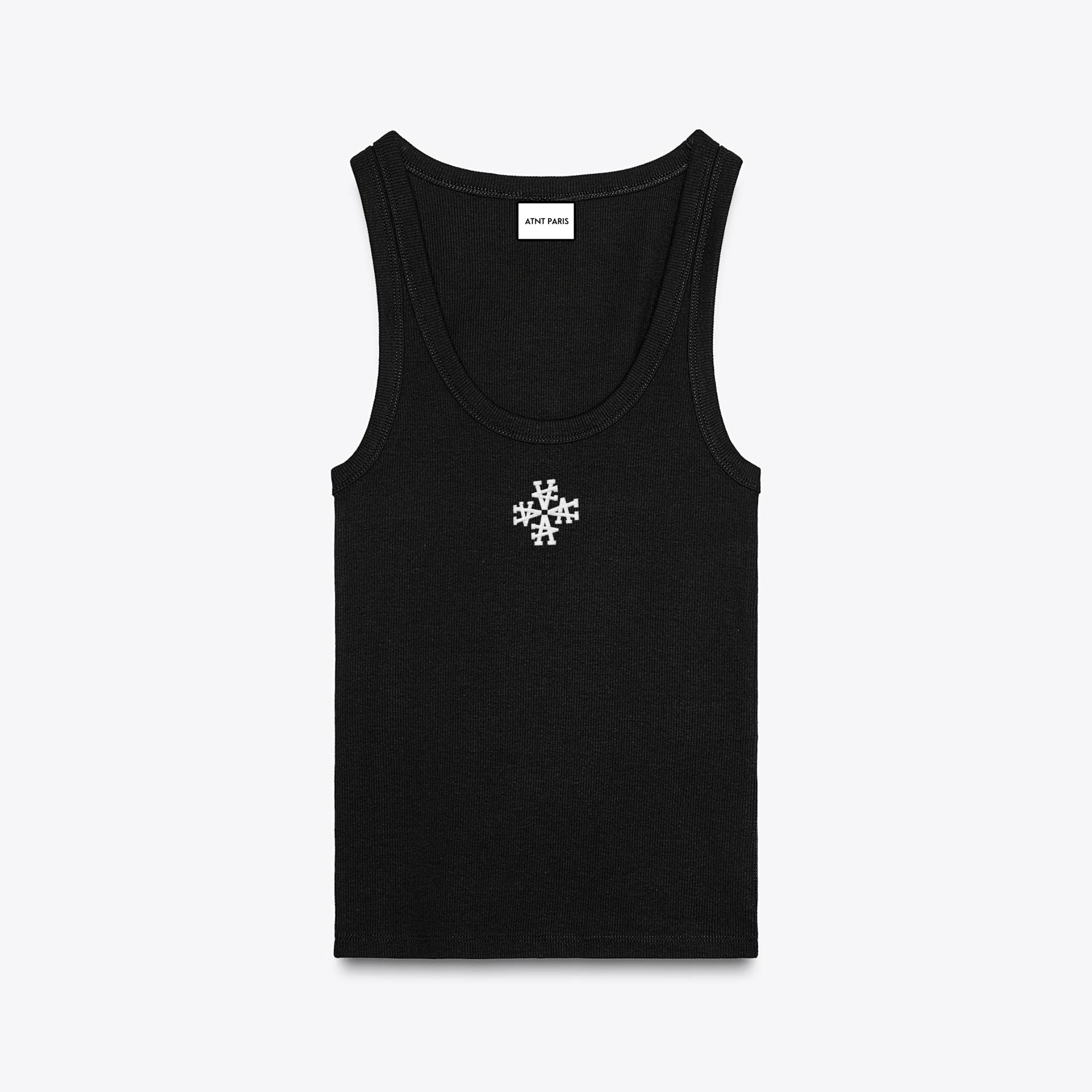 Débardeur top côtelé à bretelles