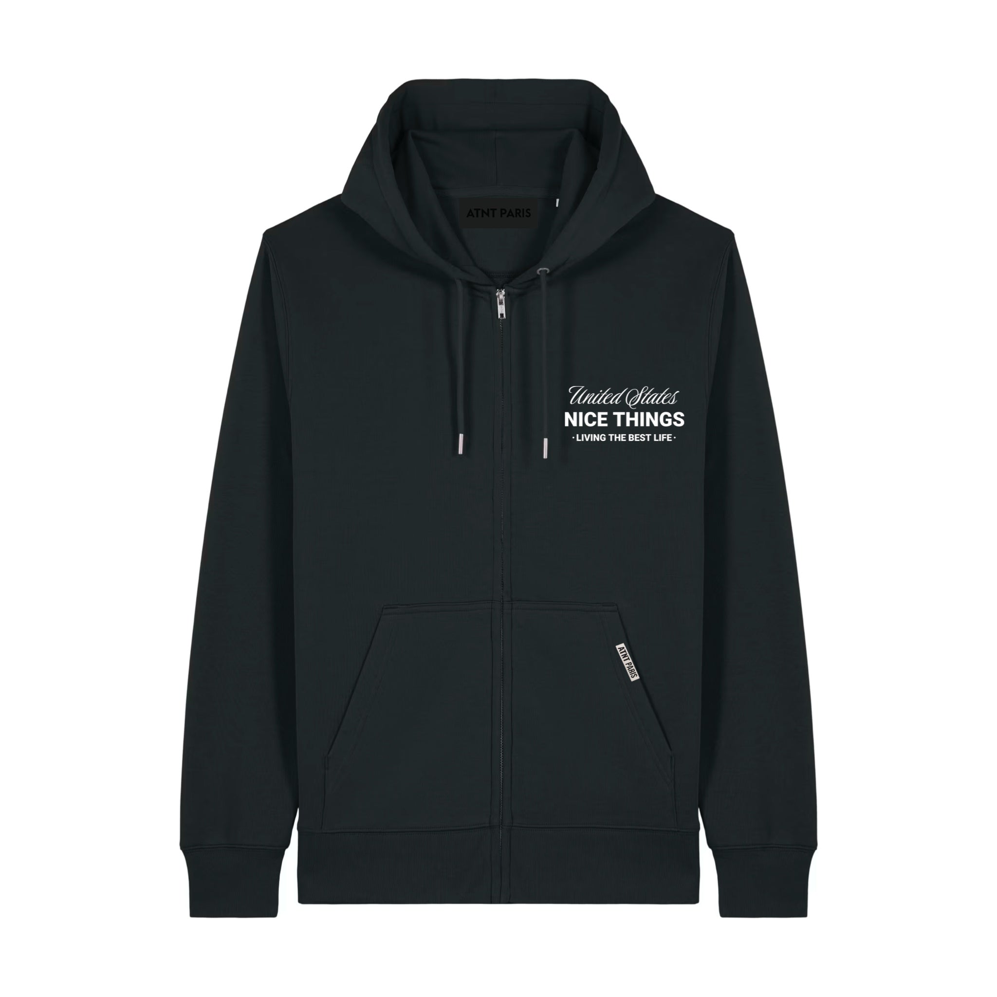 Gilet Zippé Nyc Héritage noir