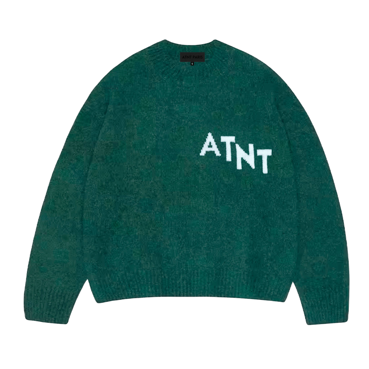 Pull Cachemire Oversize vert Atnt Paris Collection 2025