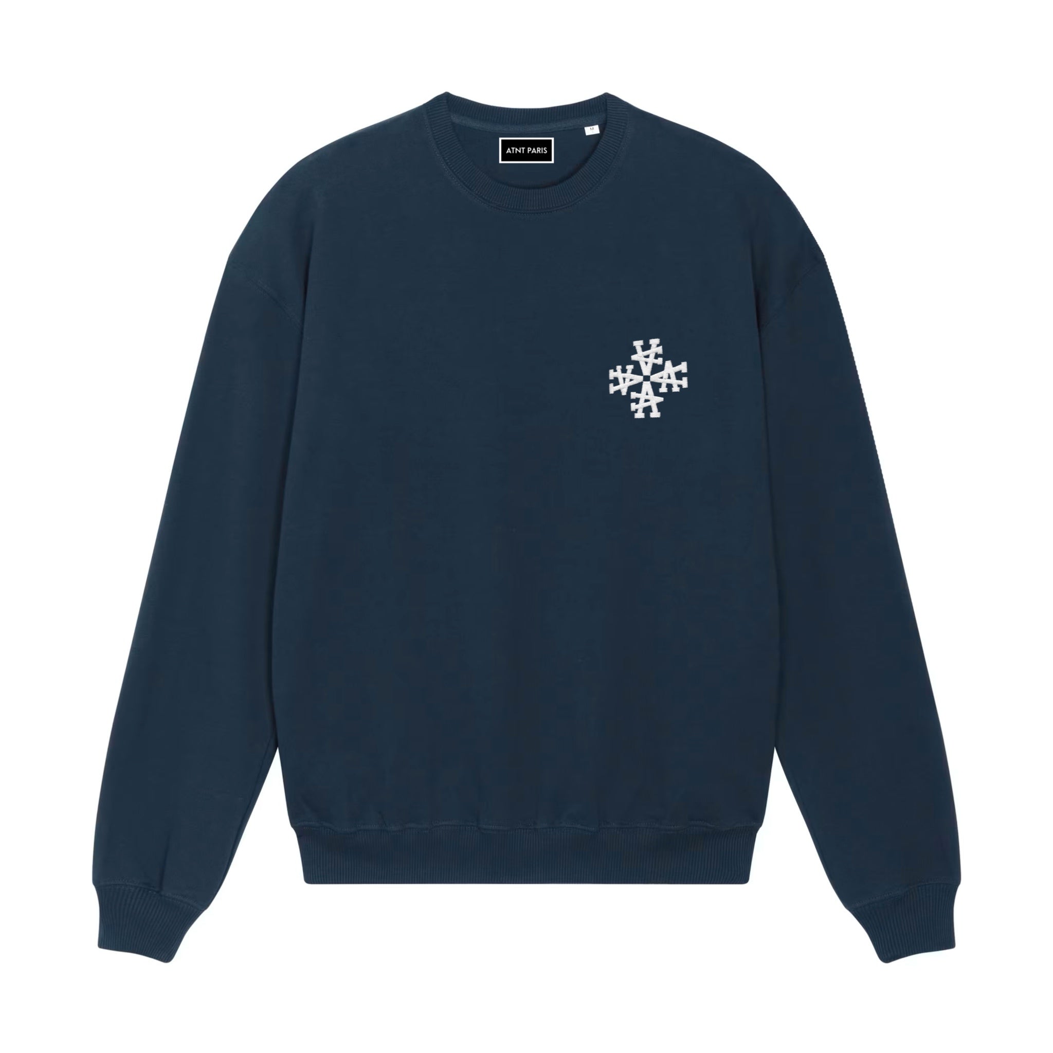 Sweat Col Rond Signature navy