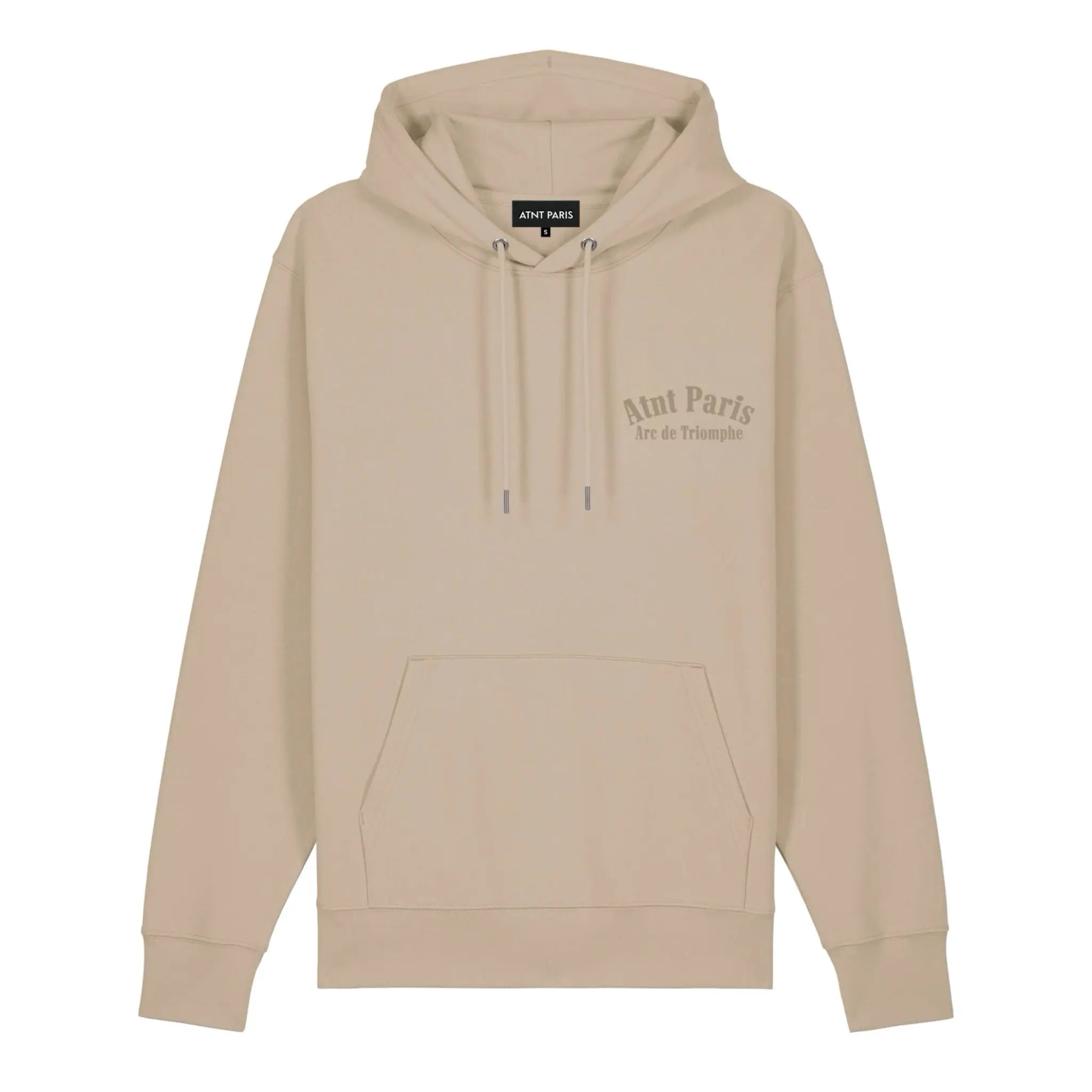Sweat capuche Beige Atnt Paris arc de triomphe