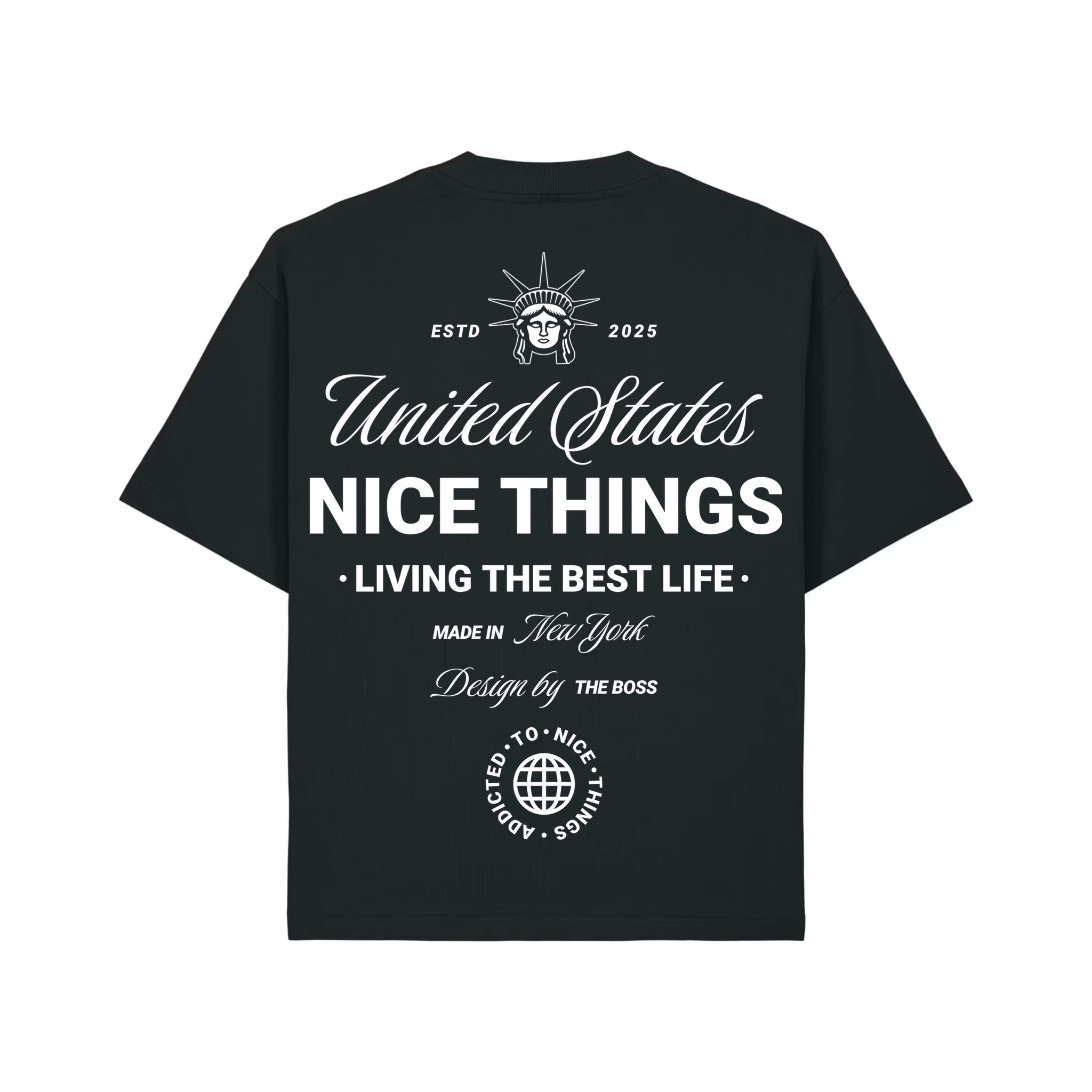 T-shirt oversize Noir Nyc Heritage