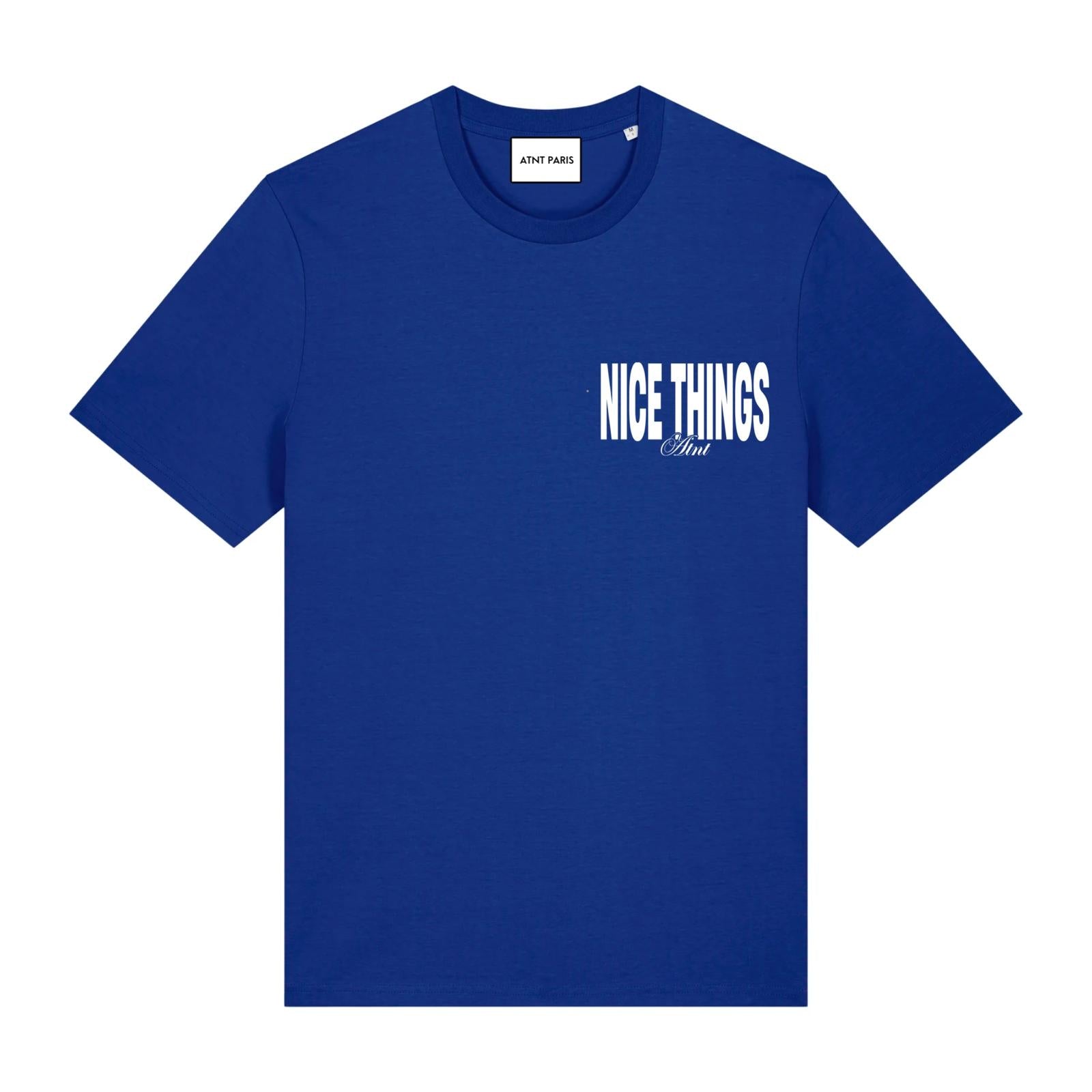 Tee shirt Bleu Roi "Nice Things"