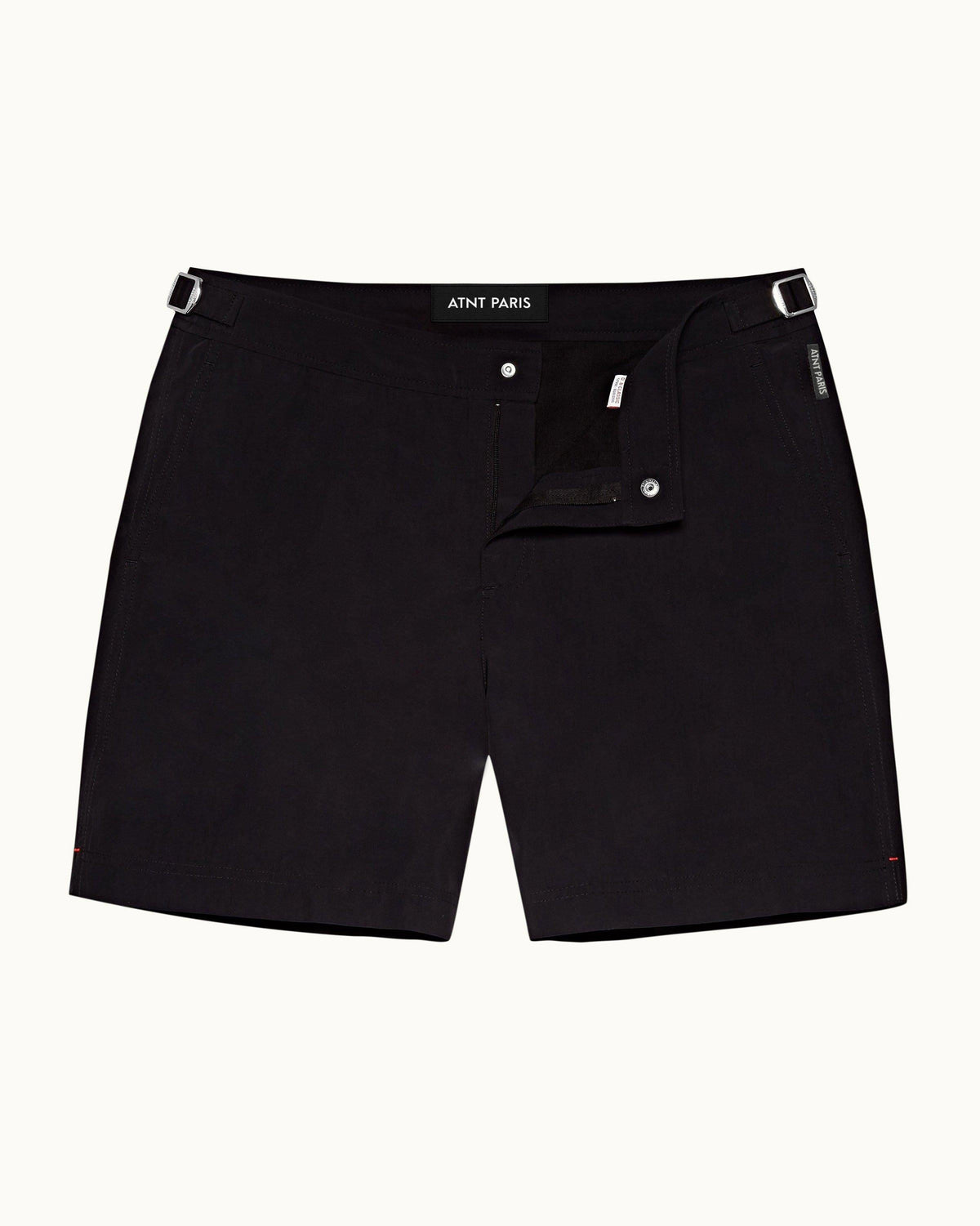 Short riviera noir ATNT PARIS, vue de face.