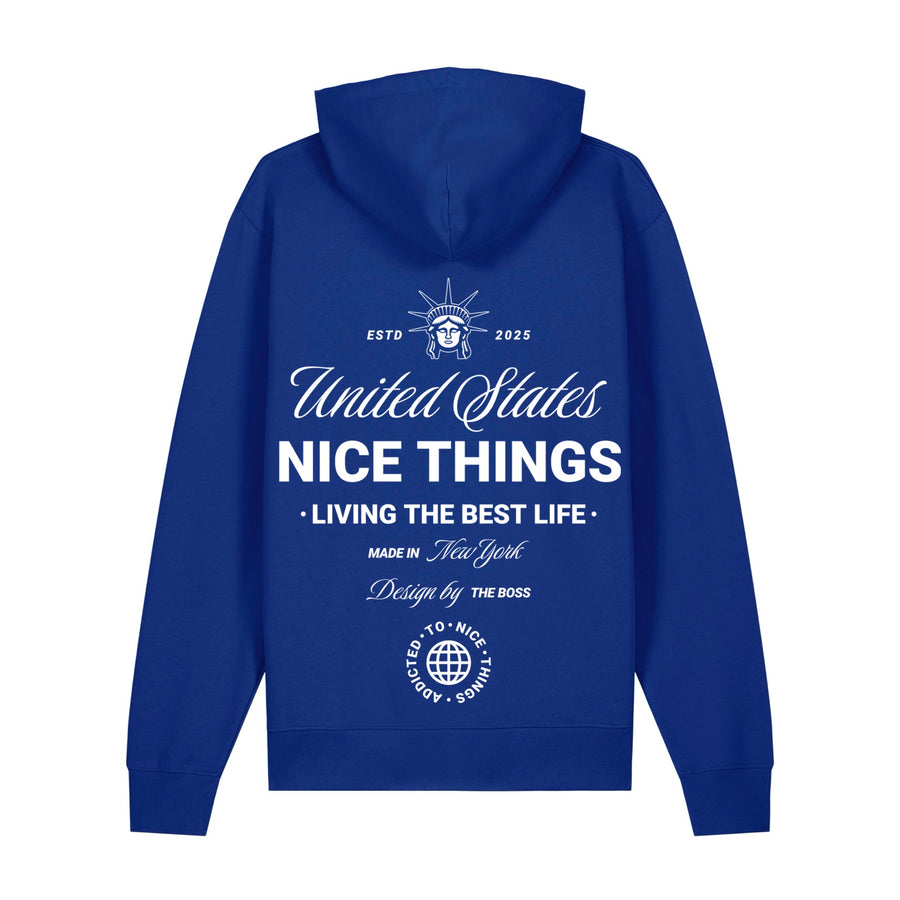 Sweat Capuche Bleu roi – NYC Héritage