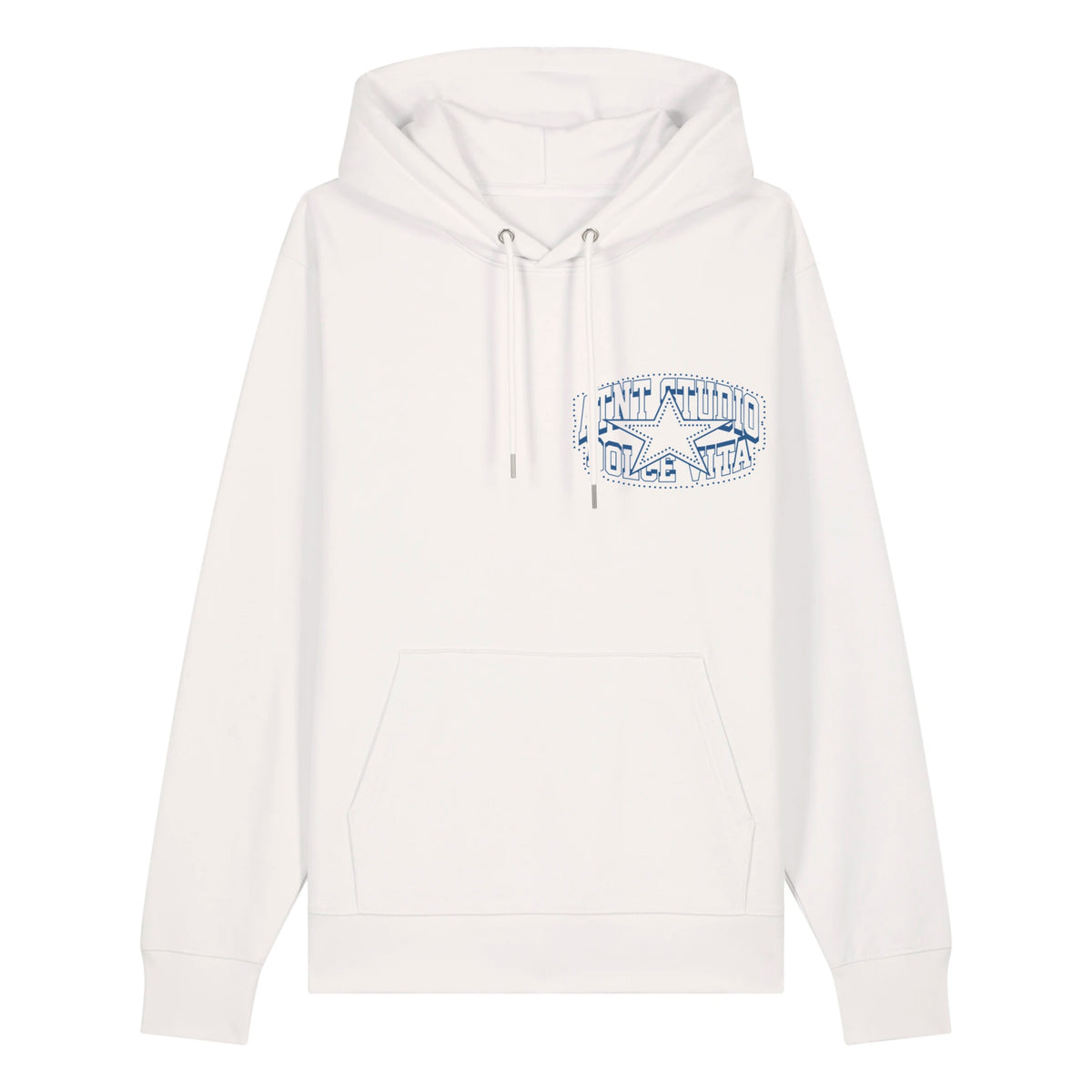 Sweat Dolce Vita blanc ATNT PARIS, vue de face.