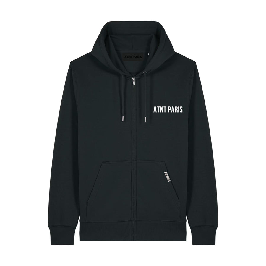 Sweat Zippé Noir – Essentials