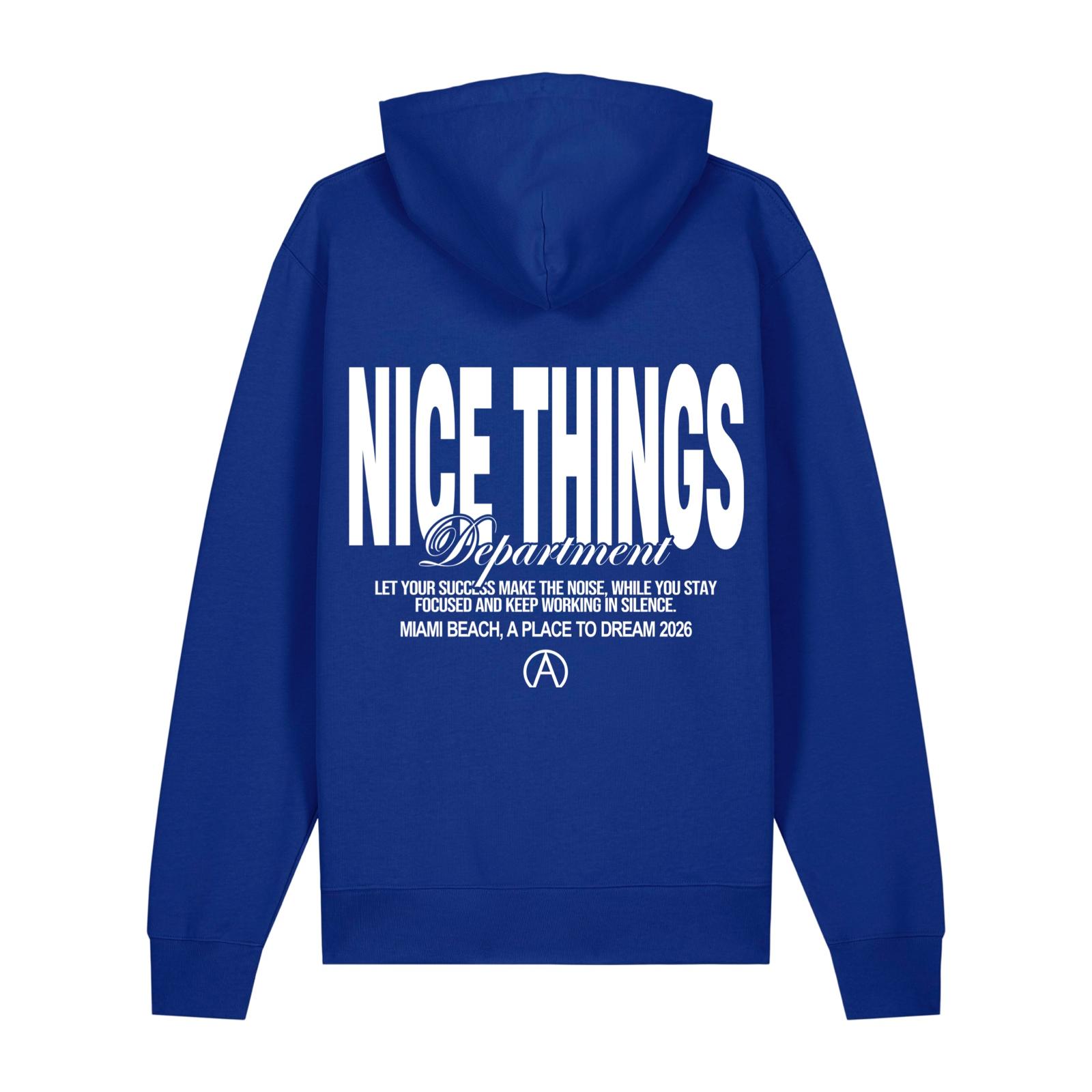 sweat capuche bleu roi Atnt Paris Nice Things 2025 soldes