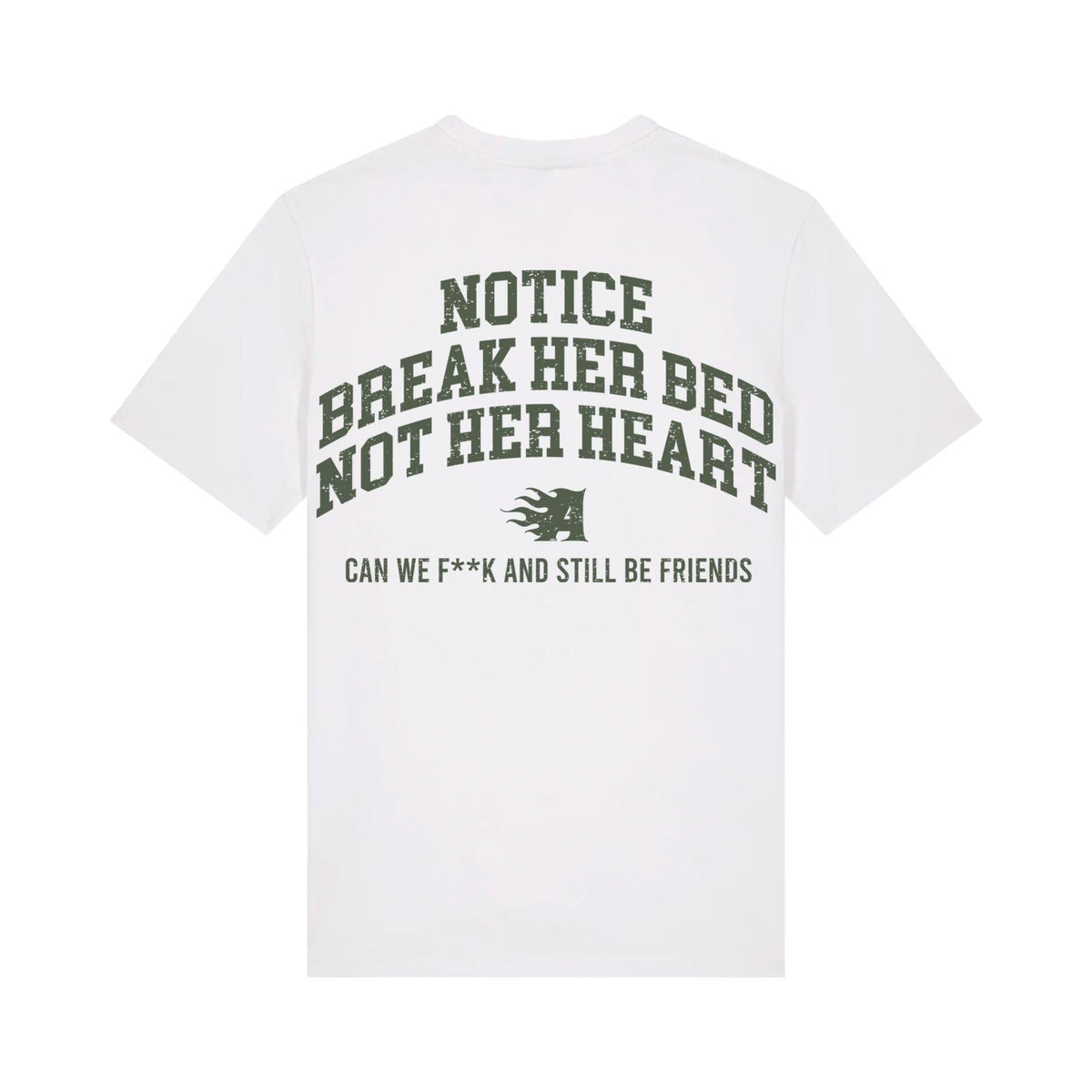 T-shirt blanc break ATNT PARIS, vue de dos.