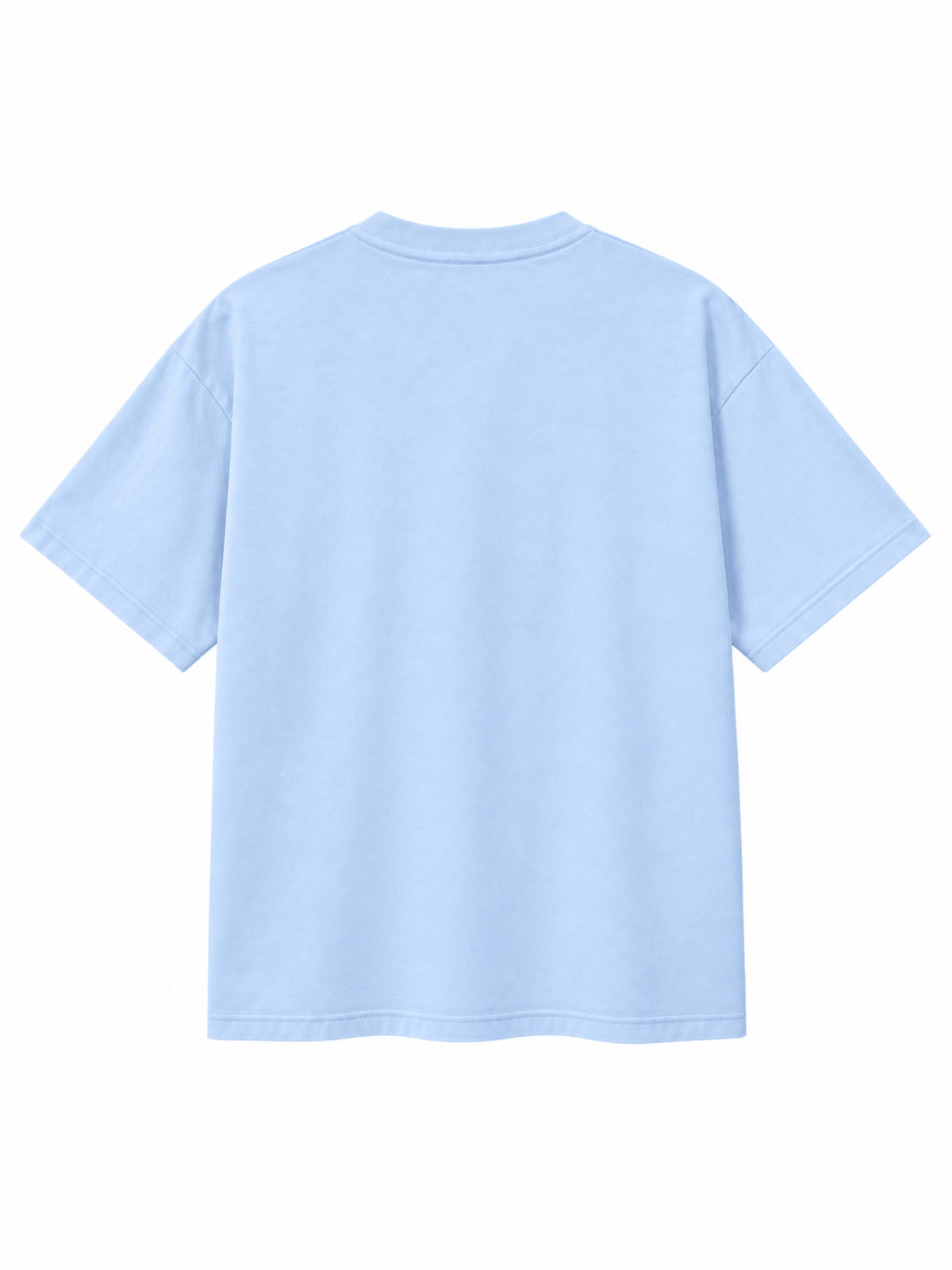 T-shirt bleu ciel Jeunesse Dorée Perdue ATNT PARIS, vue de dos.