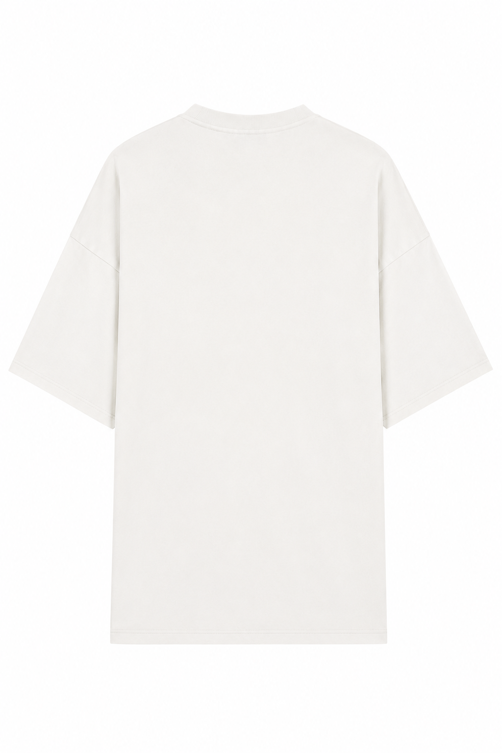 T-shirt oversize ample support your dream blanc ATNT PARIS, vue de dos.