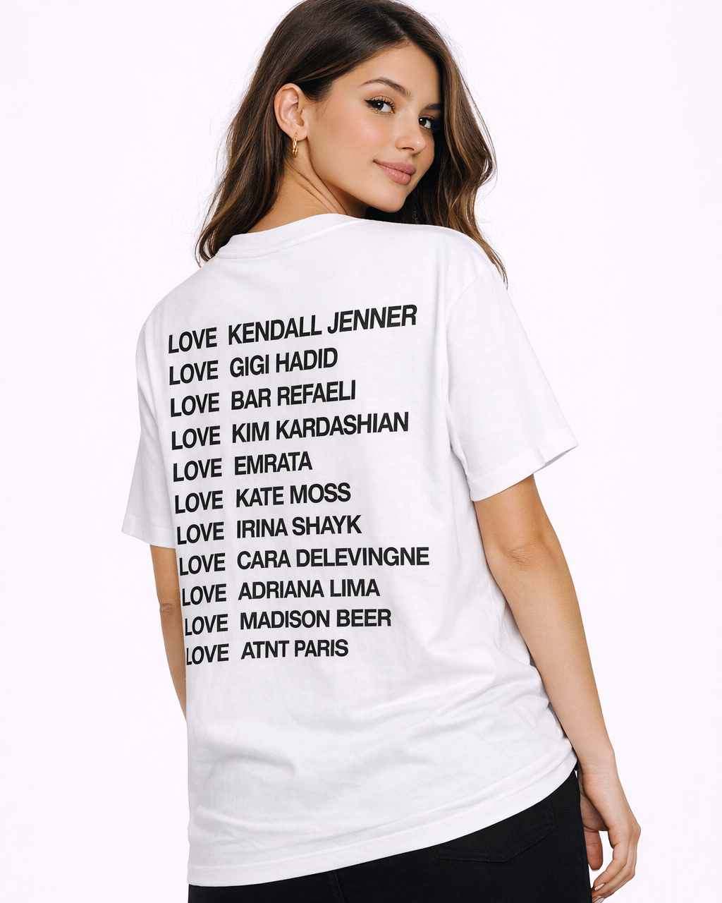 t shirt blanc love