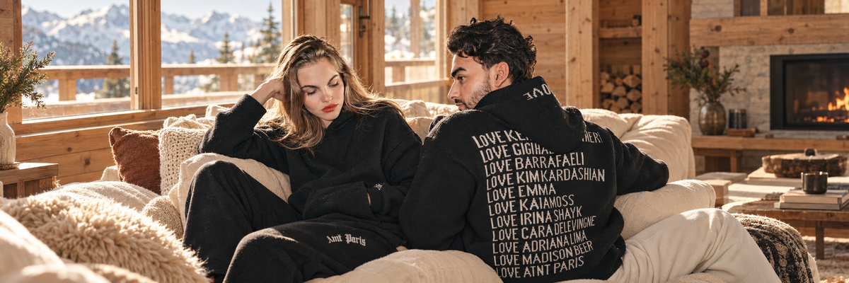 Sweat Aspect Cachemire ATNT Paris — panorama lifestyle, lumière naturelle chaude