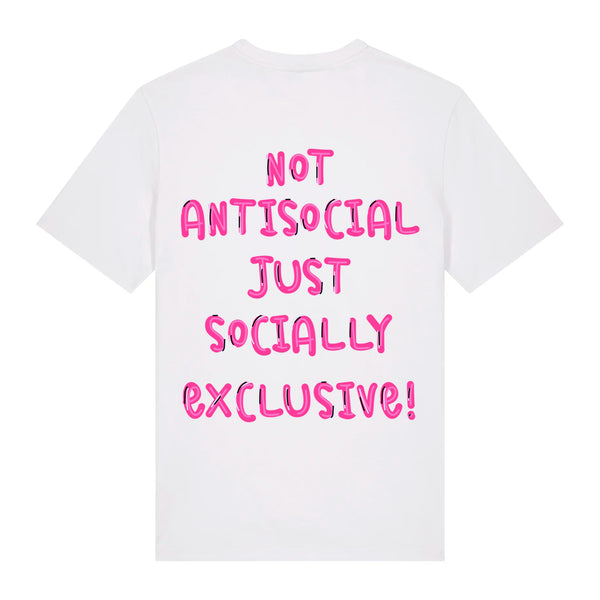 T-shirt Blanc Not Anti Social