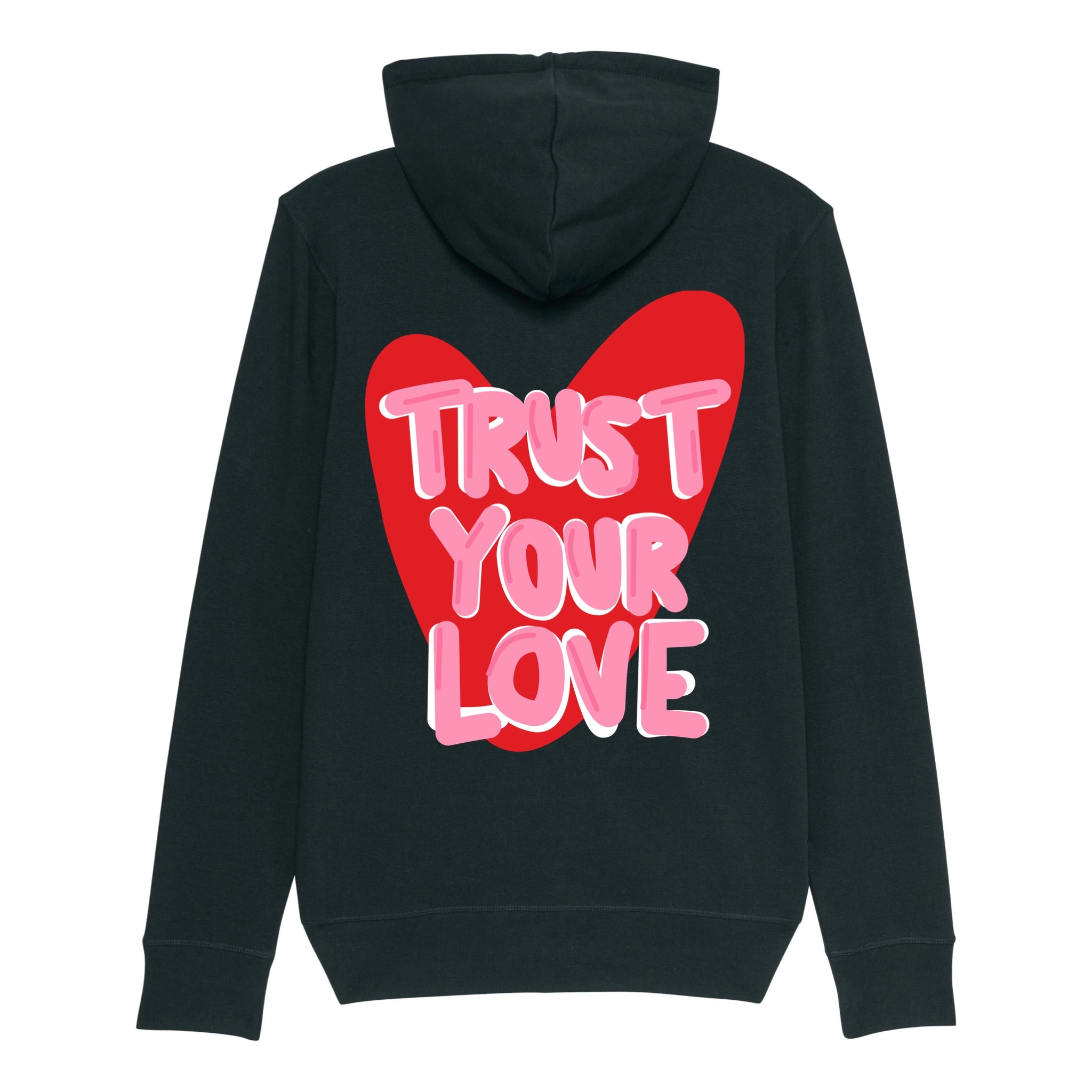 GILET ZIPPE NOIR - TRUST YOUR LOVE