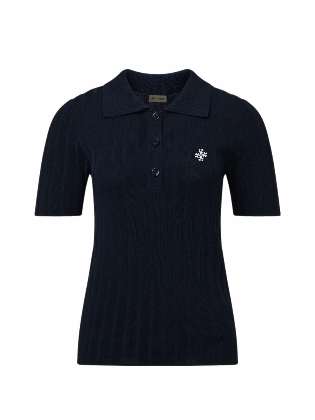 Polo Maille Côtelée – ATNT Signature Navy