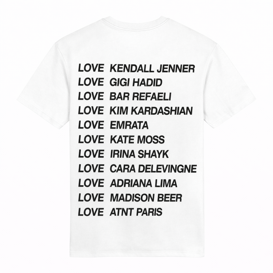 Tee Shirt Unisexe  Blanc Love