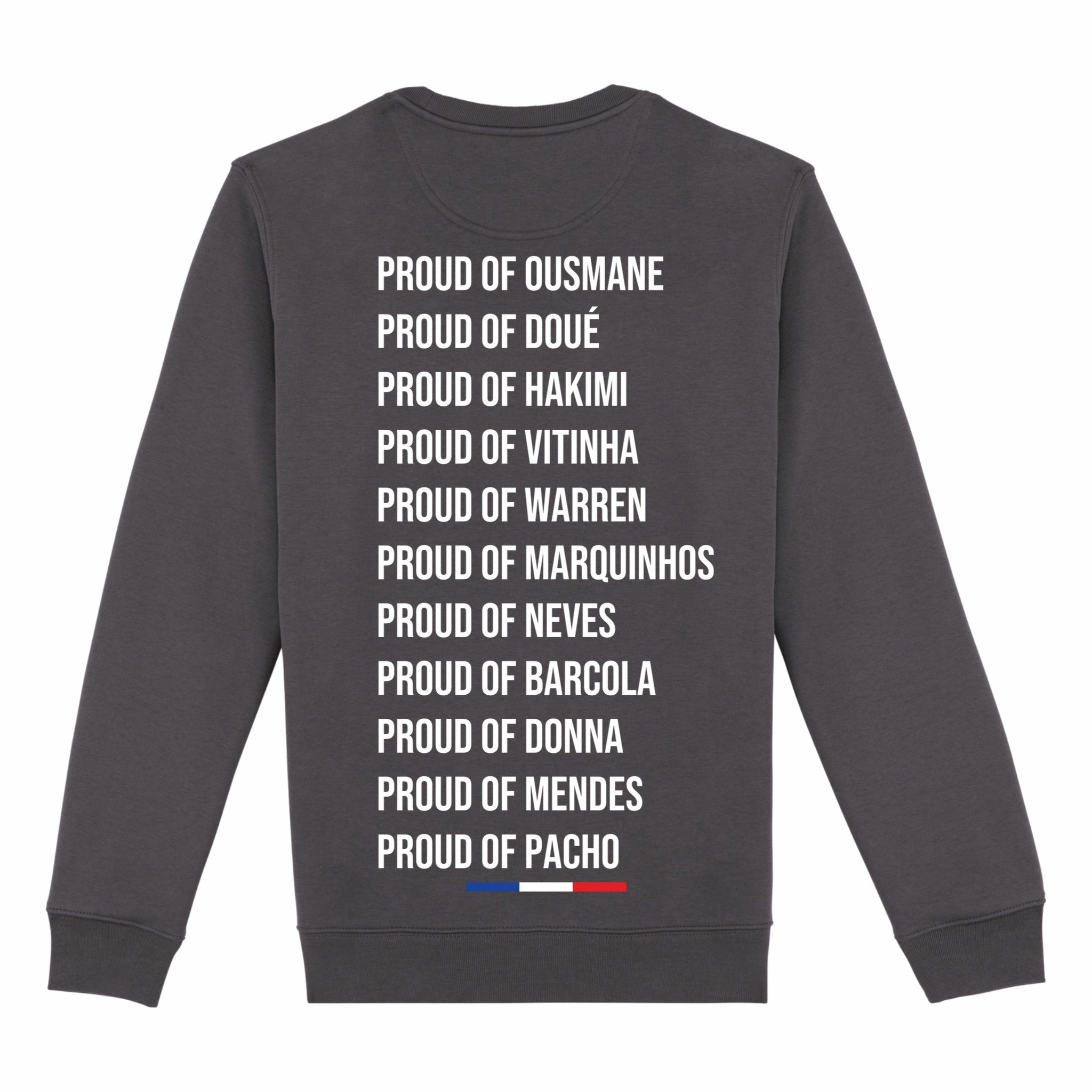 Sweat-shirt Unisexe à Col Rond Proud of psg  Gris souris