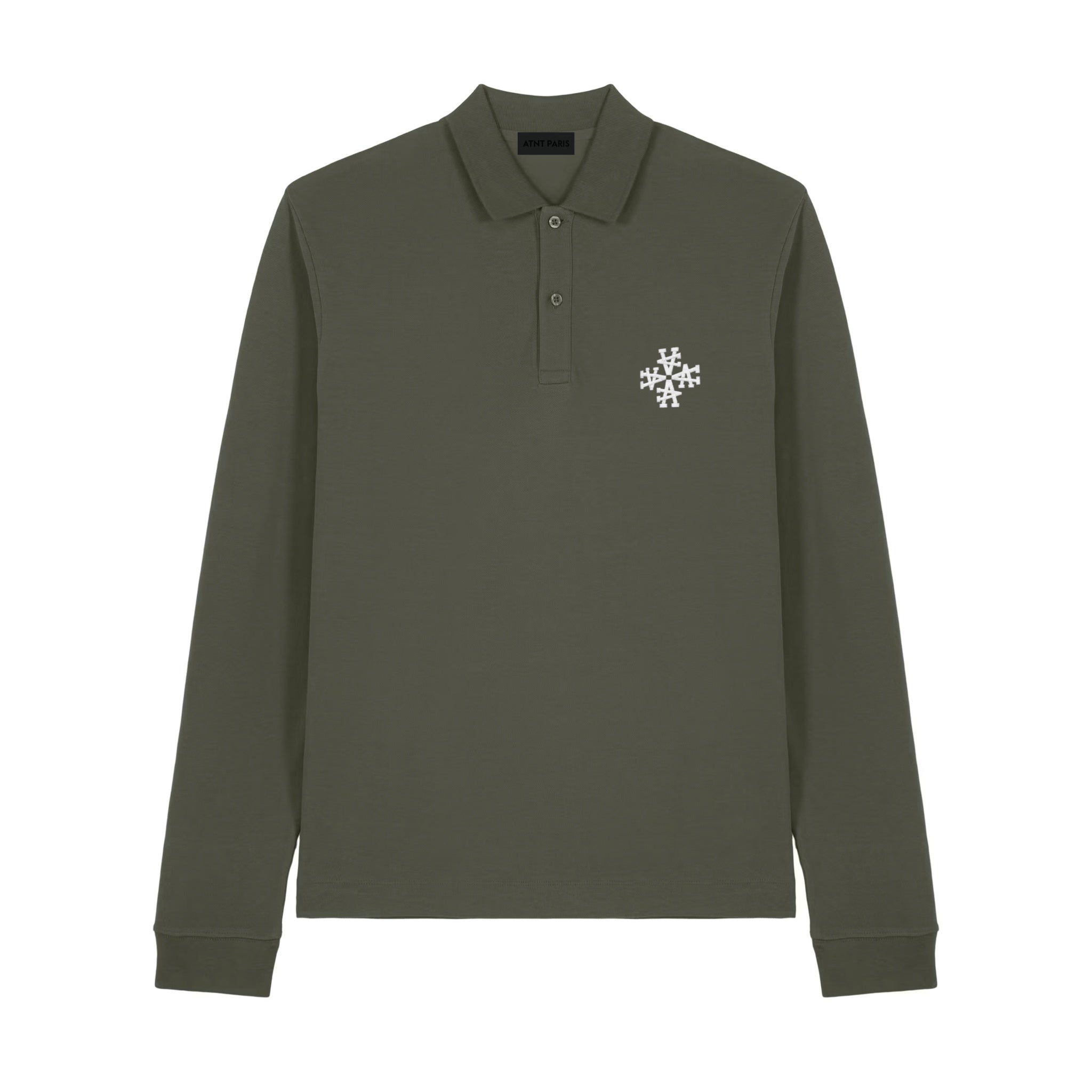 Polo Signature Khaki Manches Longues