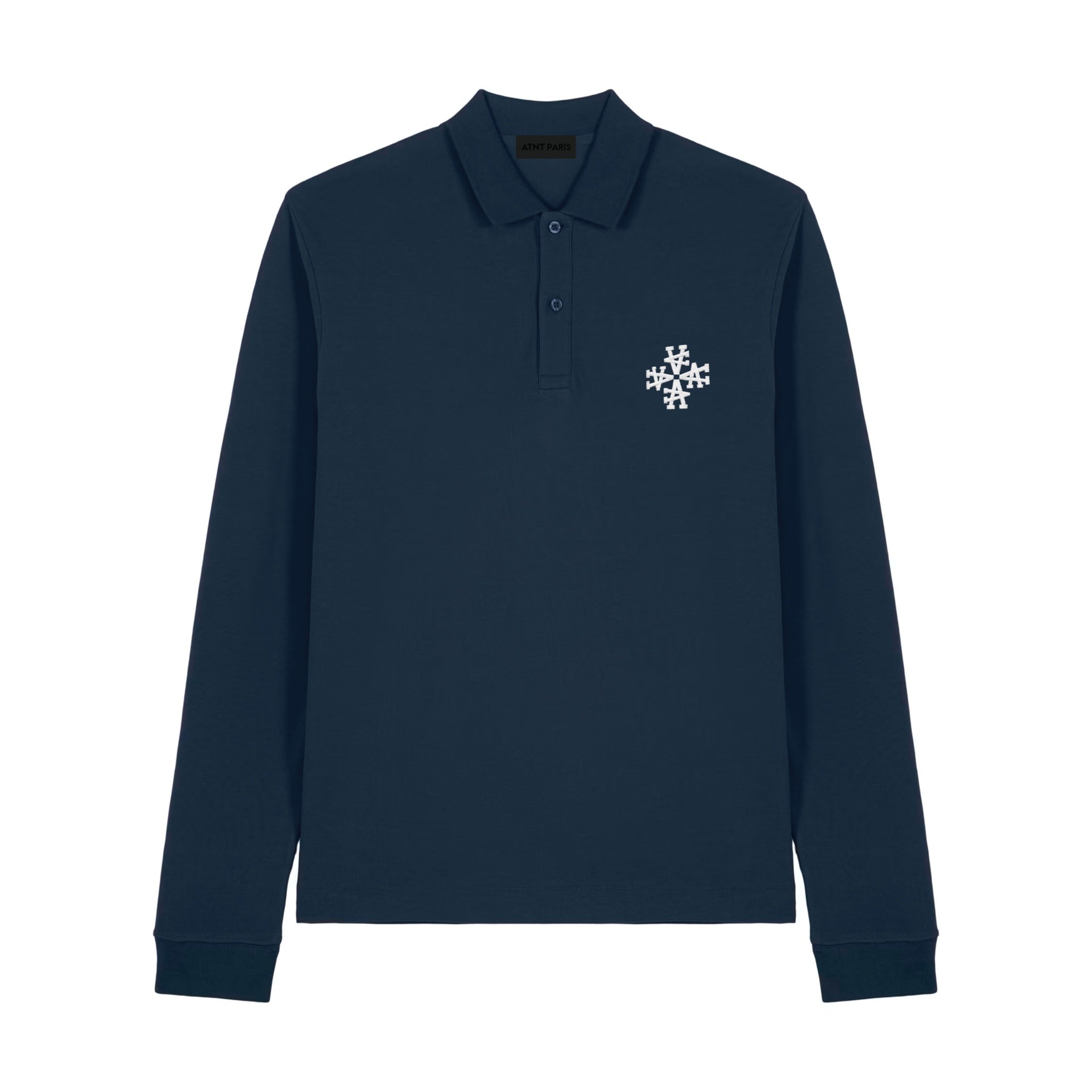 Polo Signature Navy Manches Longues