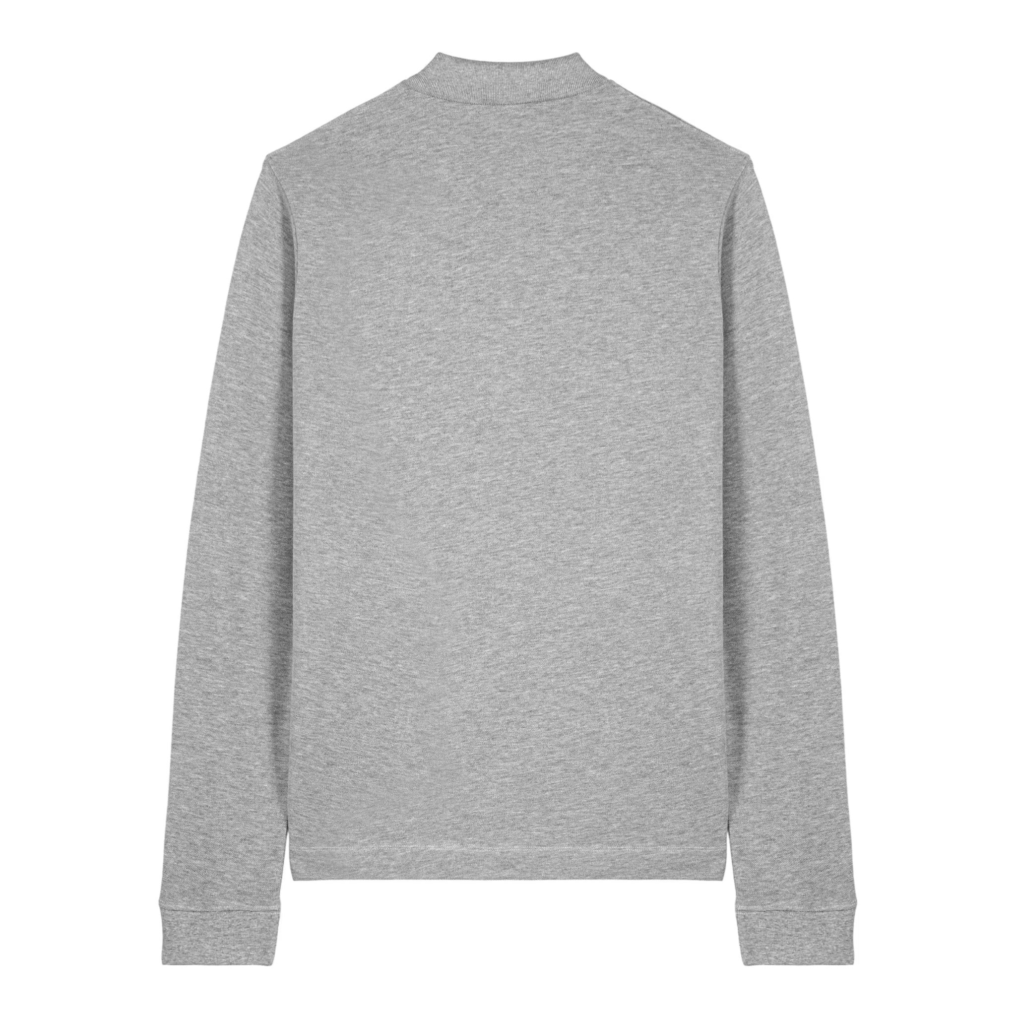 Polo Signature Gris Manches Longues