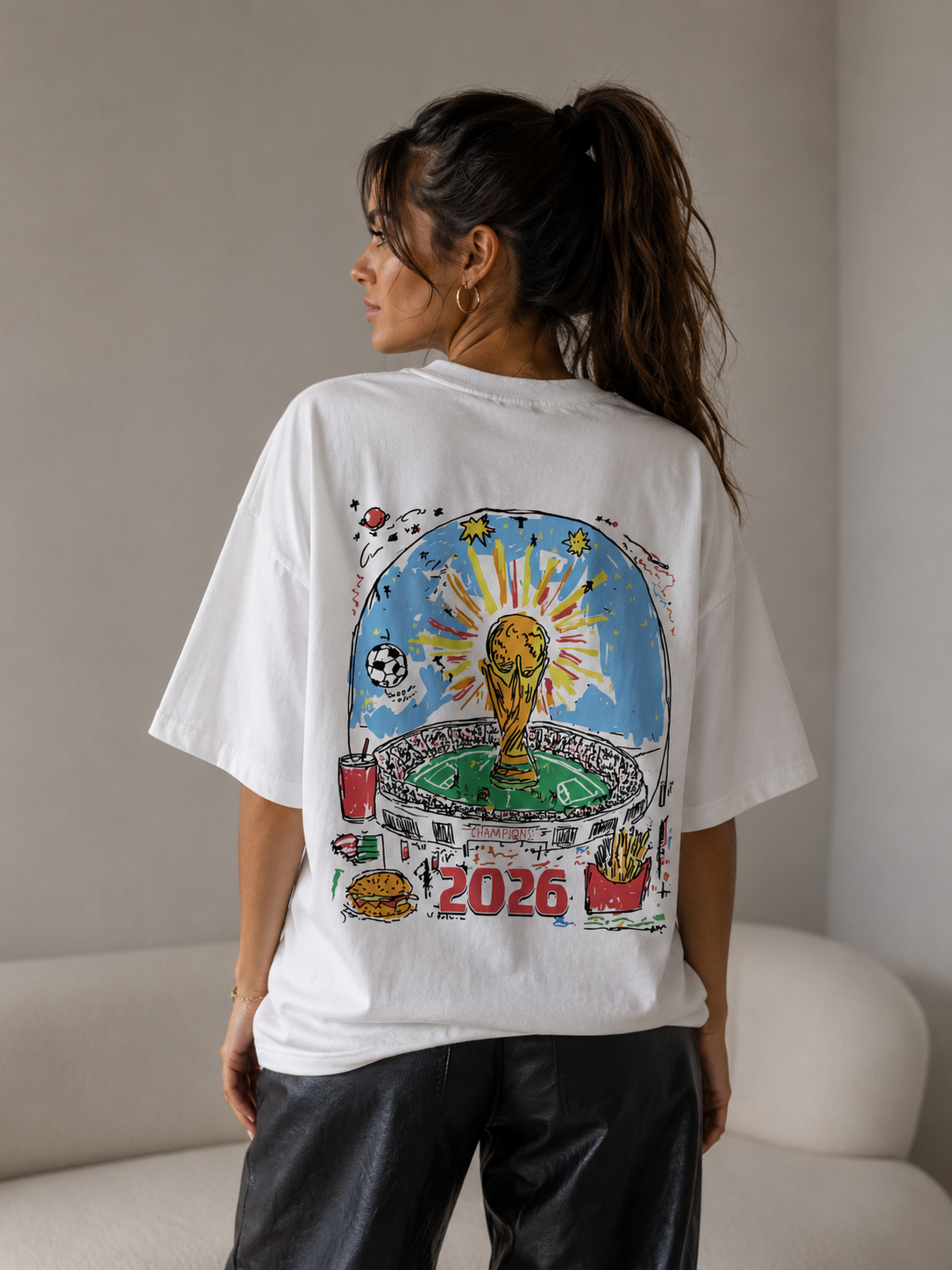 Tee shirt oversize ample 2026 World Cup