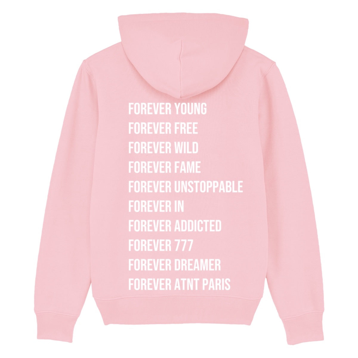 Sweat Capuche Rose Clair 'Forever'