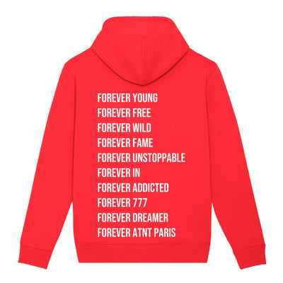 Sweat Capuche Rouge 'Forever'