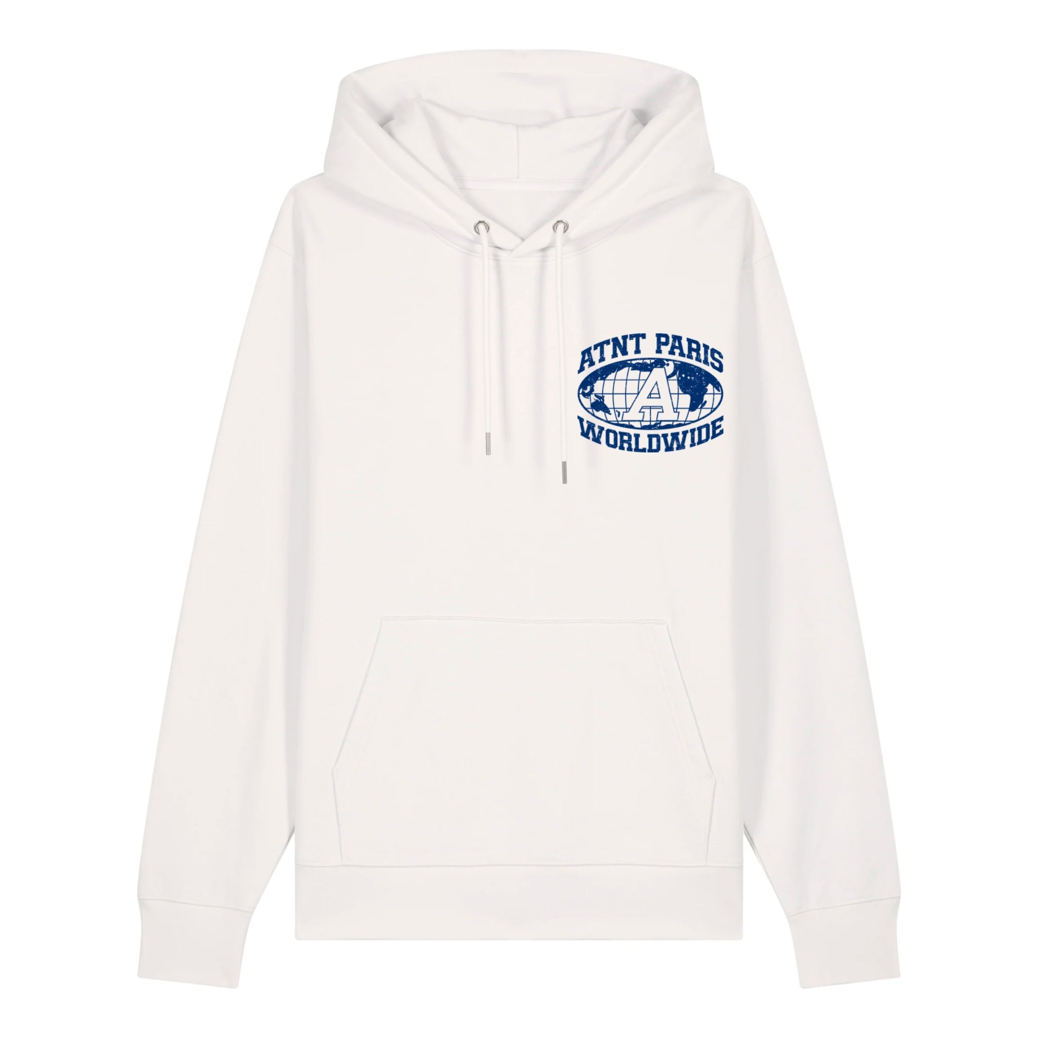 Sweat Capuche Unisexe Blanc Worldwide