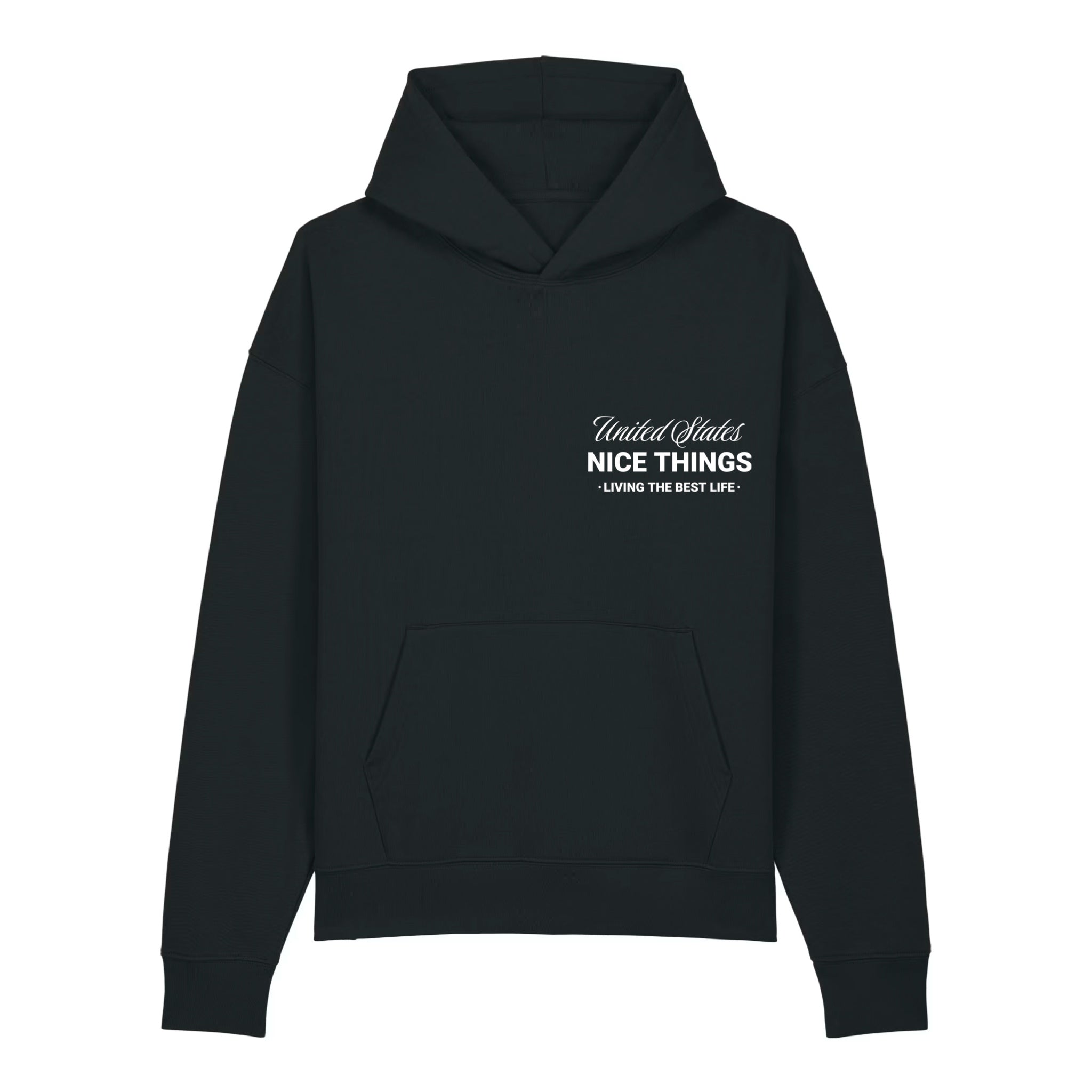 Sweat capuche oversize Noir Nyc Heritage