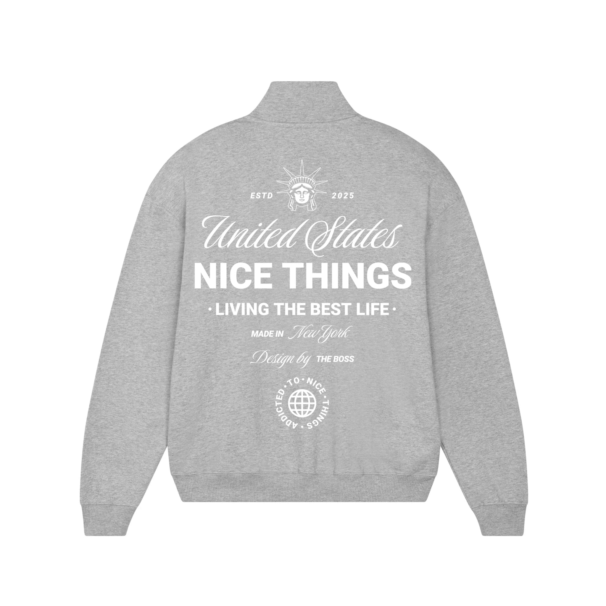 Sweat Col Trucker grey –  Nyc Héritage