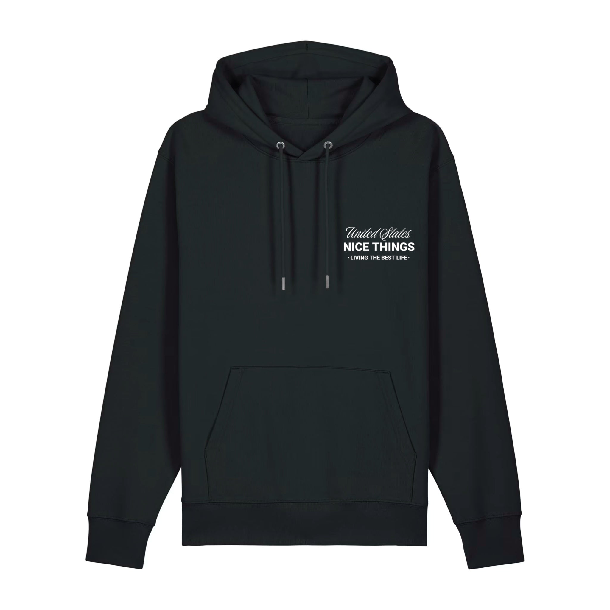 Sweat Capuche Noir  –  NYC Héritage