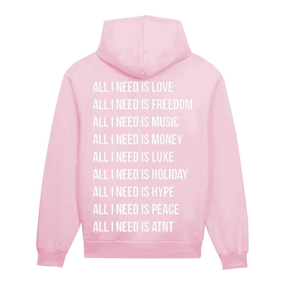 Sweat Capuche Rose Clair All I Need