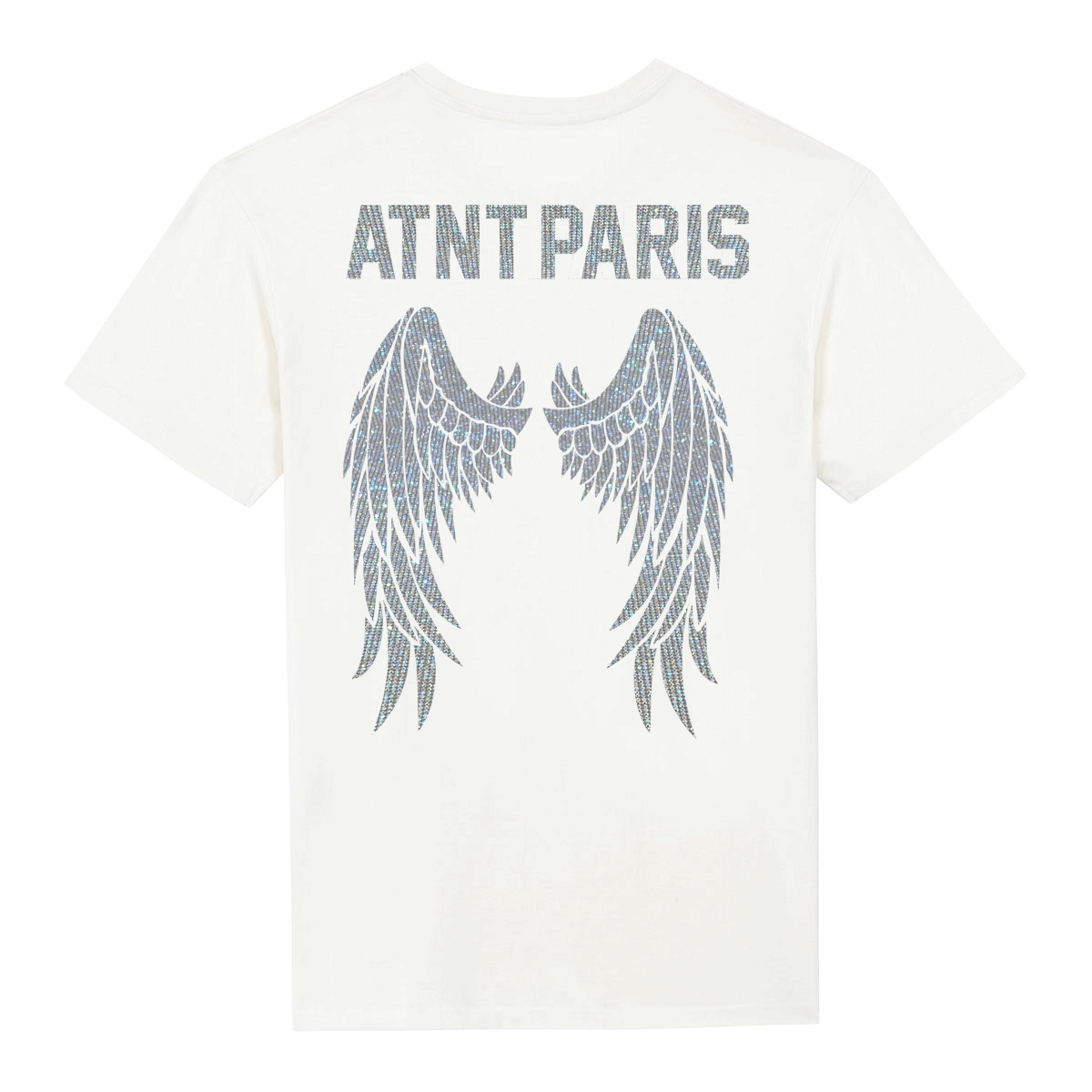 Rhinestone -  Tee shirt Unisexe Blanc Dark Angel
