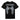 T-shirt Noir Unisexe ailes D'anges en strass Atnt Paris