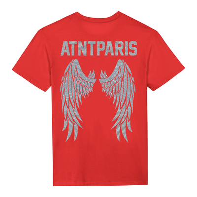 Rhinestone -  Tee shirt Unisexe Rouge Dark Angel