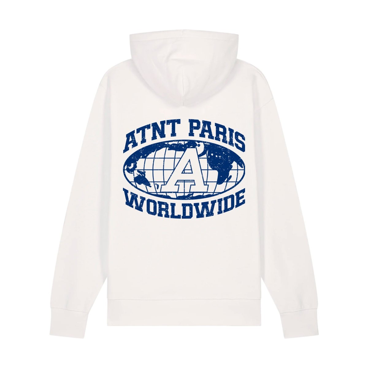 Sweat Capuche Unisexe Blanc Worldwide
