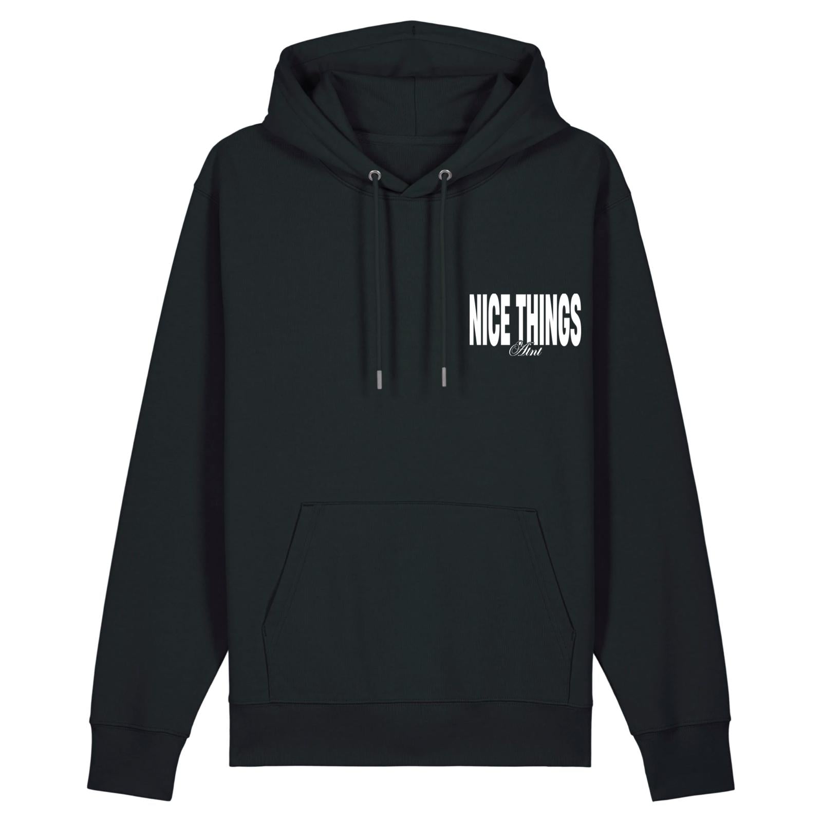 Sweat à Capuche Noir "Nice Things"