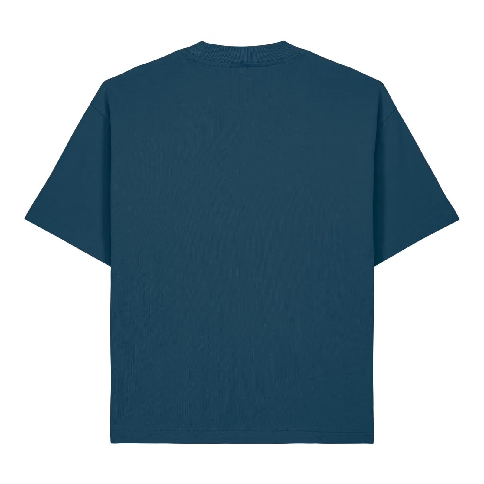 T-Shirt bleu pétrole Signature – Broderie blanche Iconique