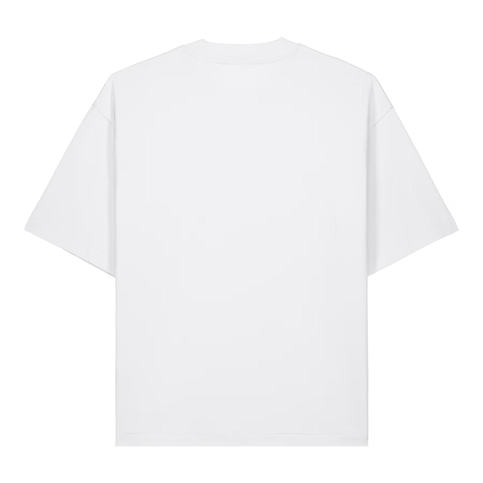 T-Shirt Blanc Signature – Broderie Noire Iconique