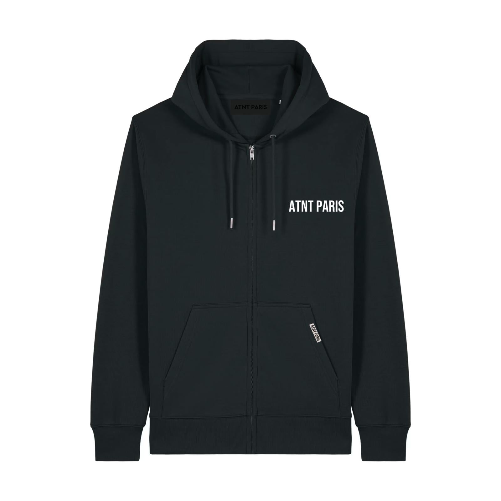 Sweat Zippé Noir –  Essentials