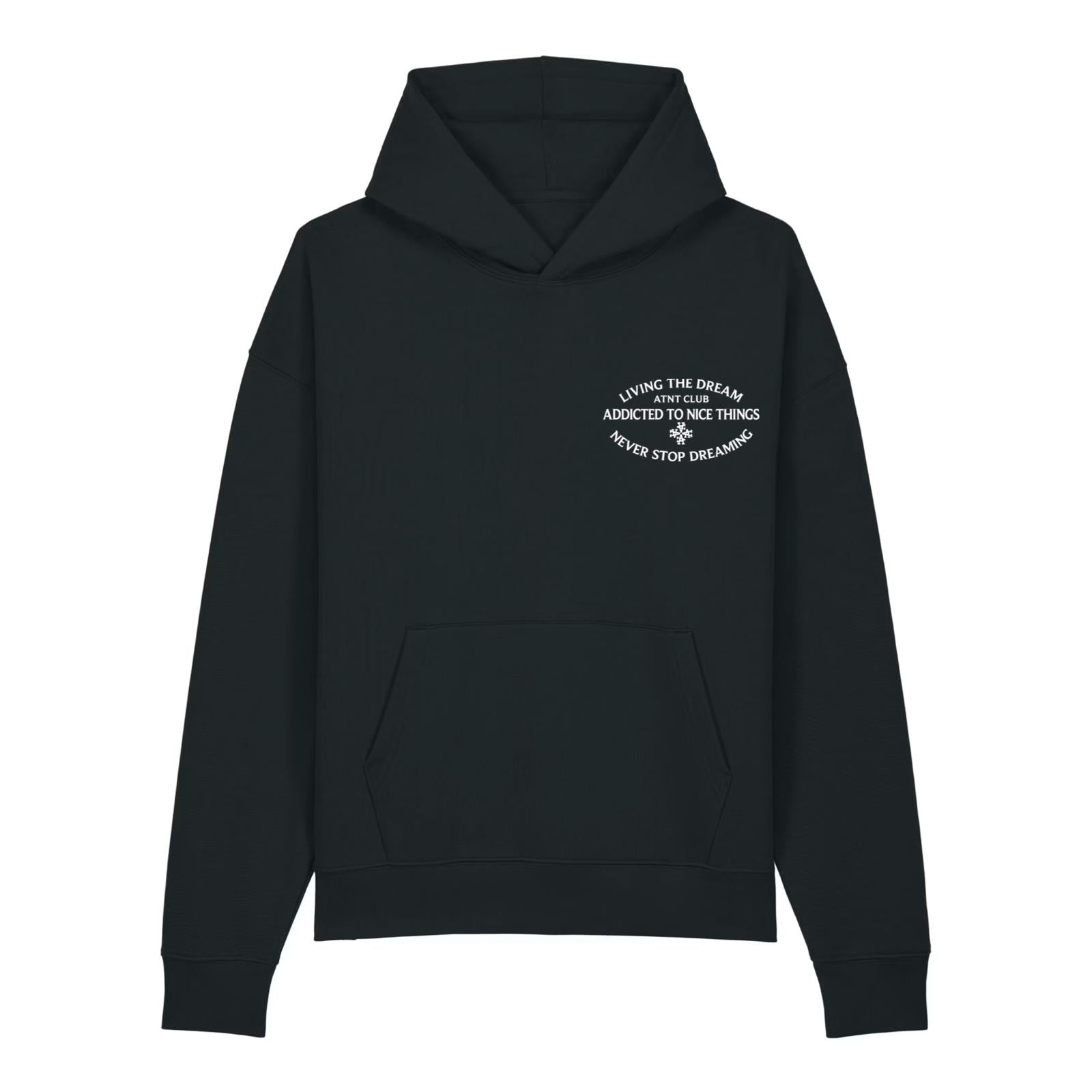 Sweat oversize Noir Never Stop Dreaming